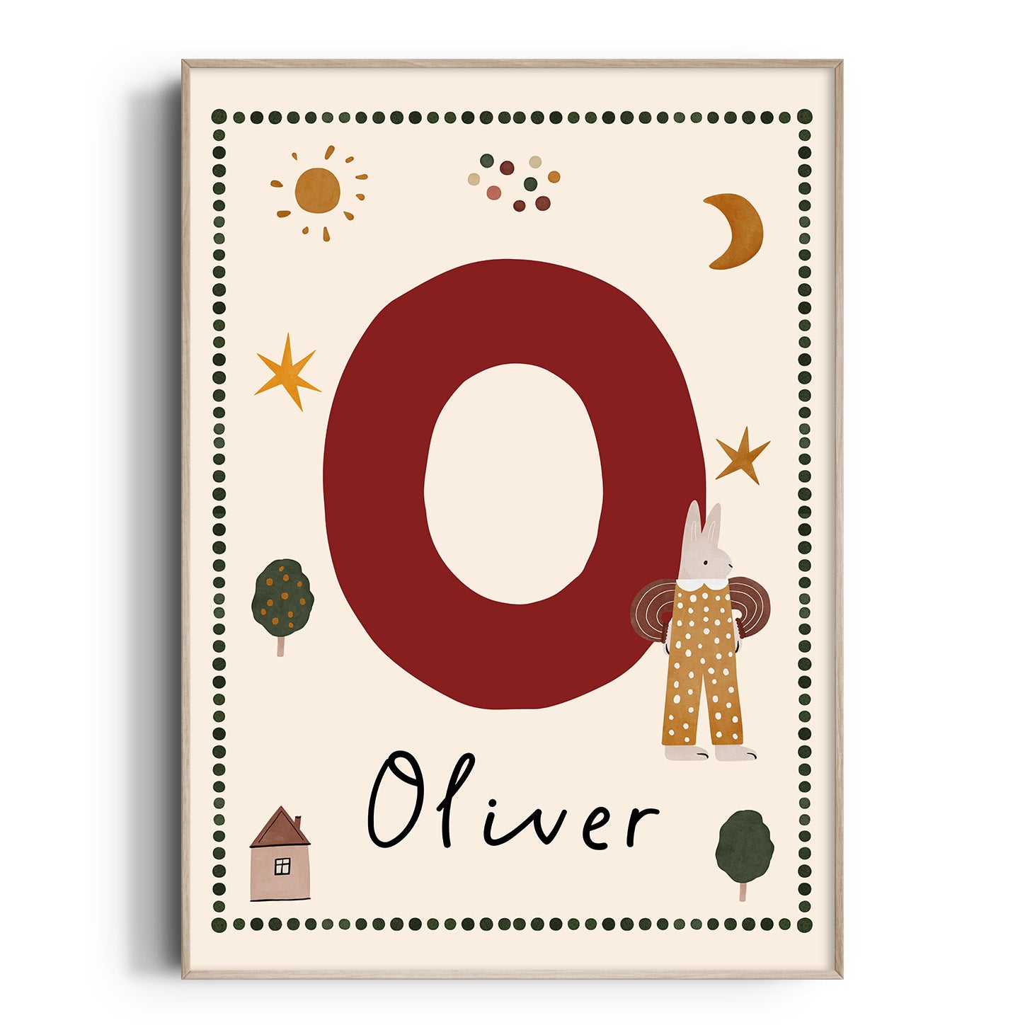 Whimsy Bunny Letter & Name Print