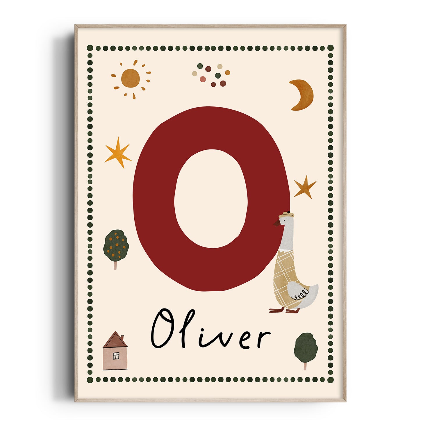 Whimsy Duck Letter & Name Print