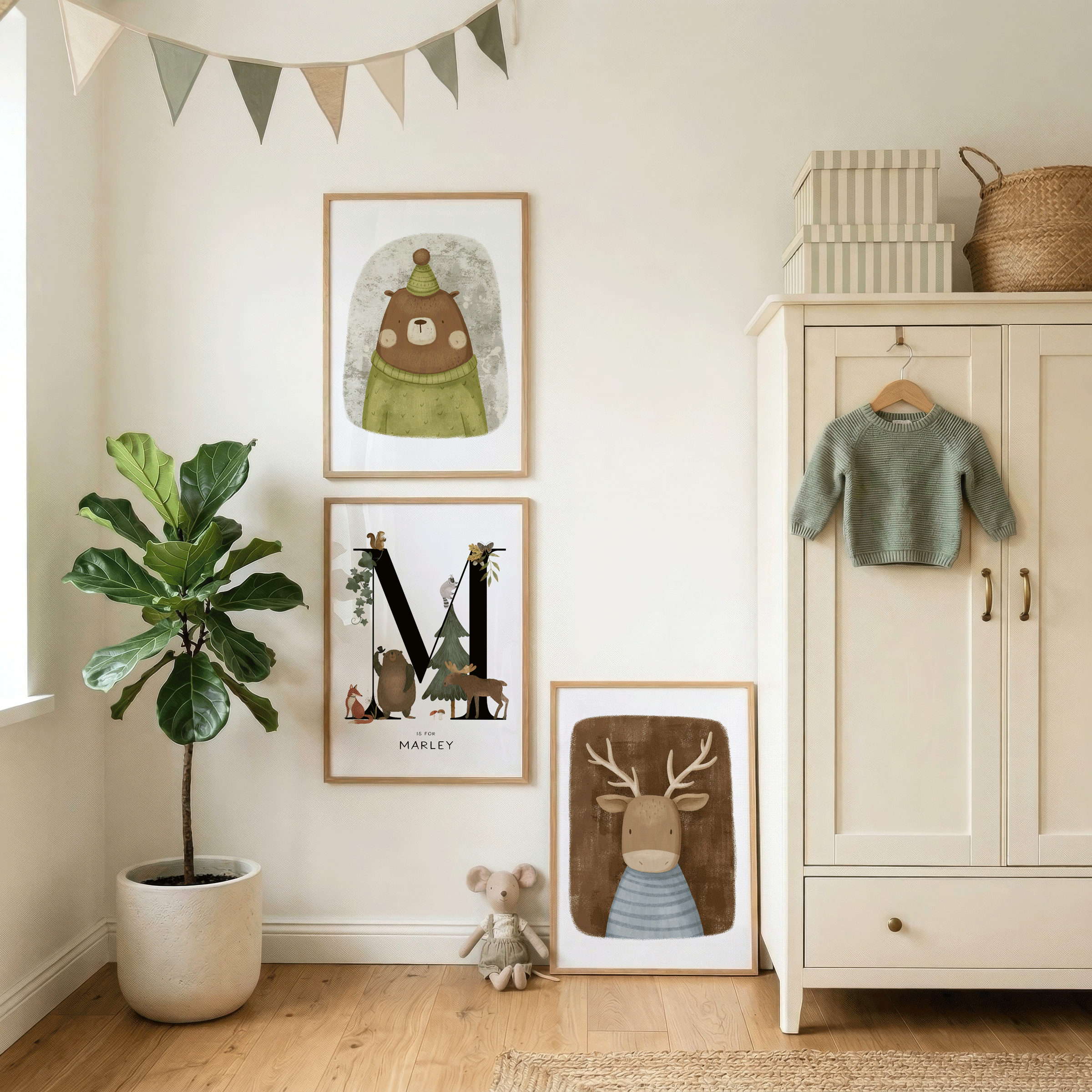 Woodland Nursery Wall Art Prints