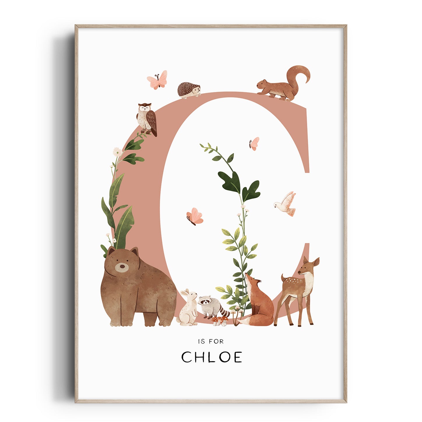 Forest Animal Letter & Name Print