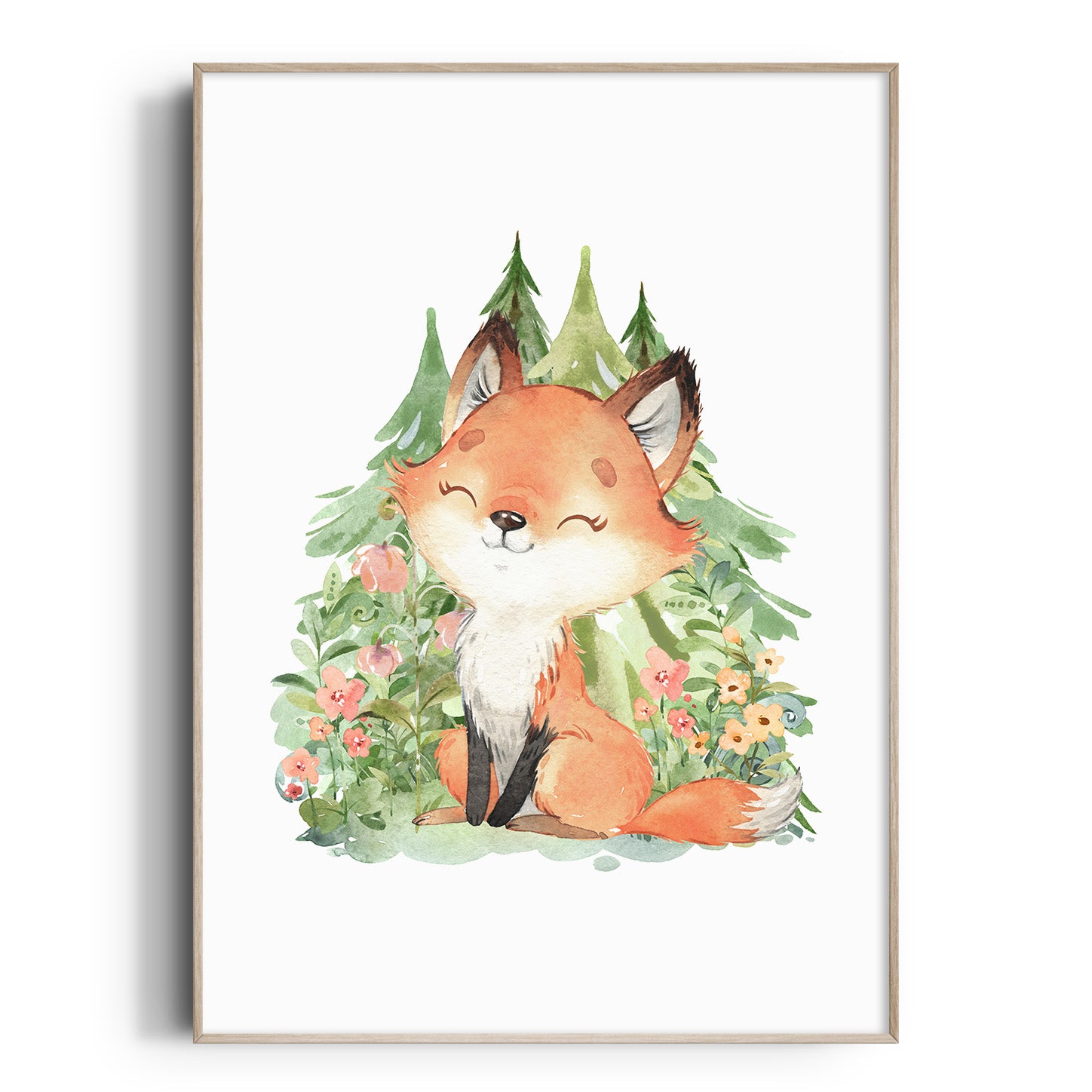 Woodland Fox Print