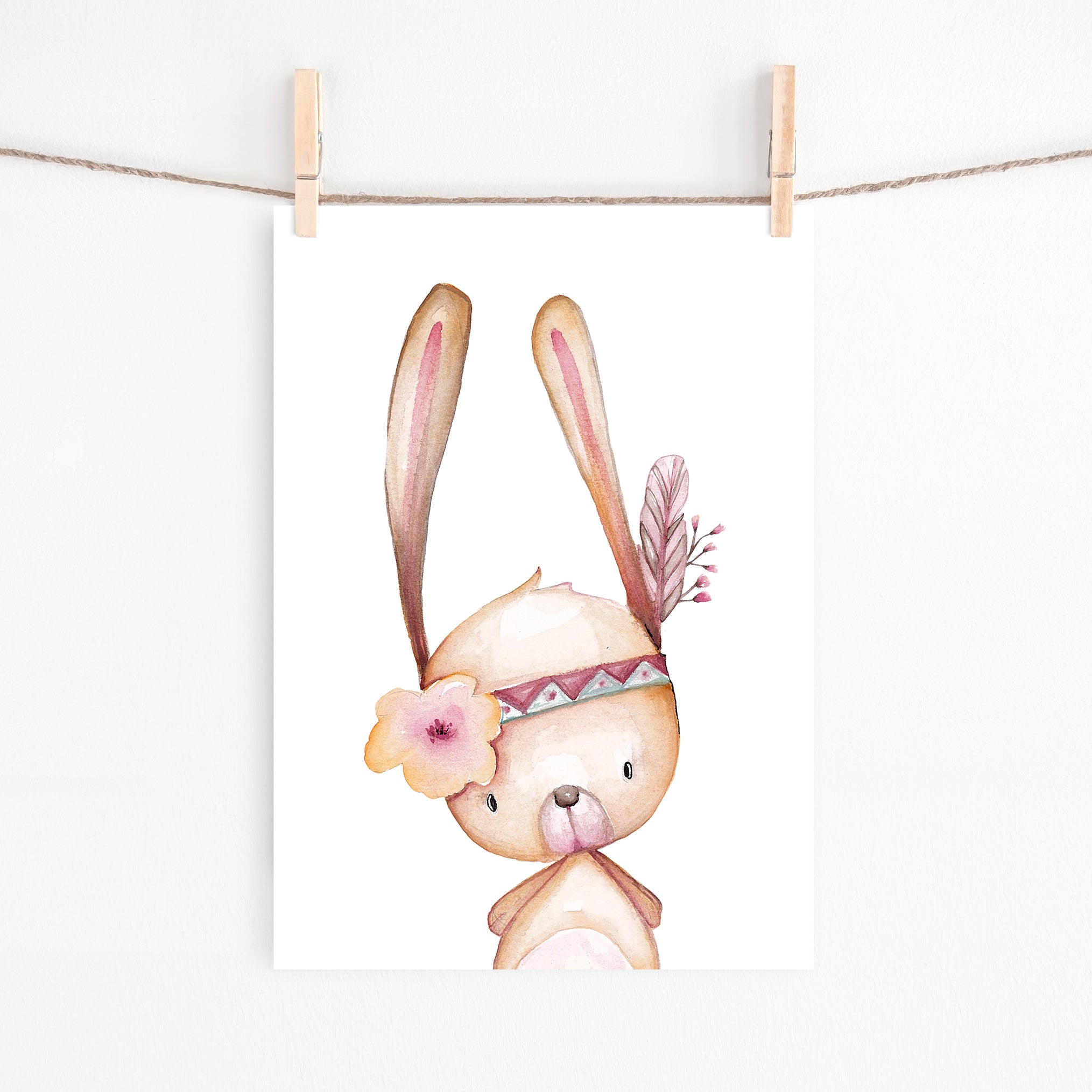 Woodland Bunny Print