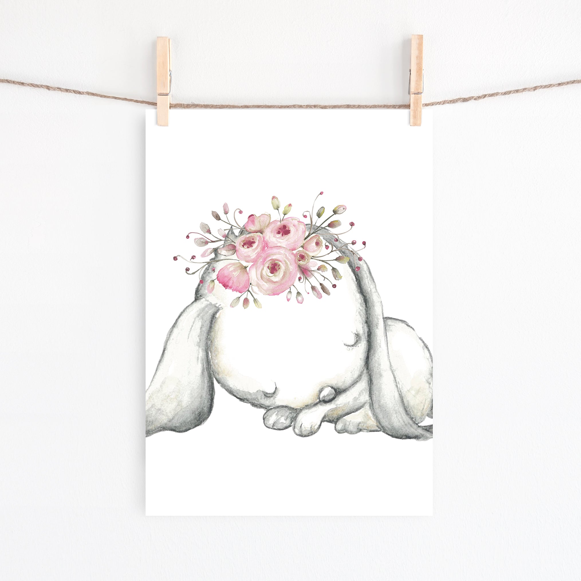 Woodland Bunny Print