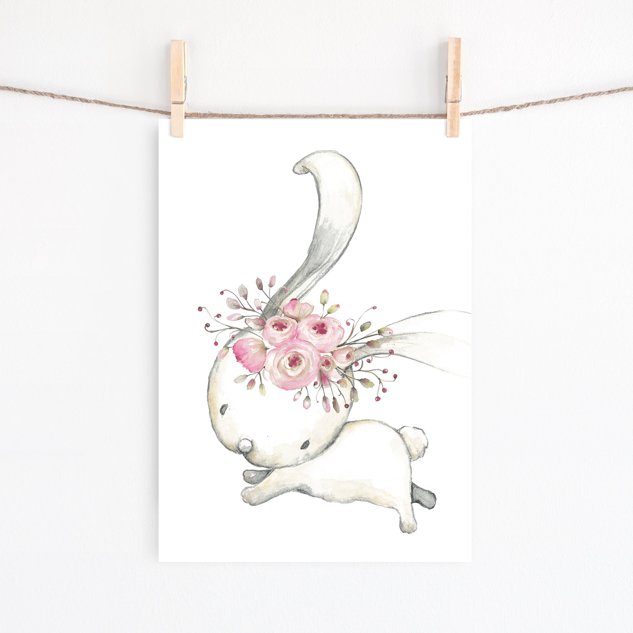 Woodland Bunny Print