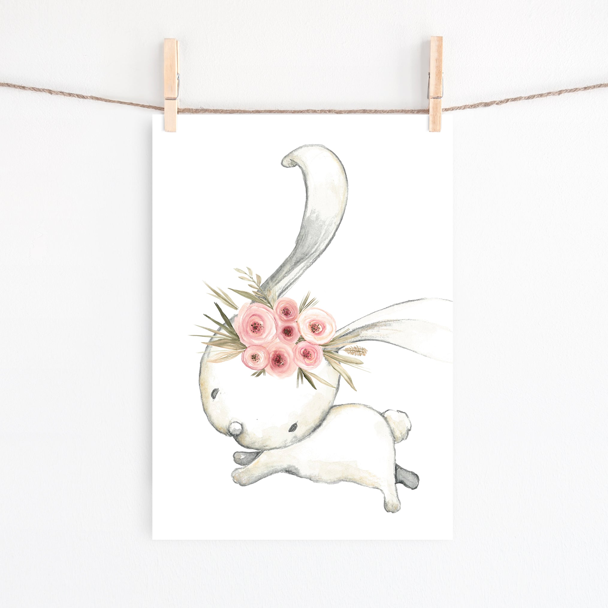 Woodland Bunny Print