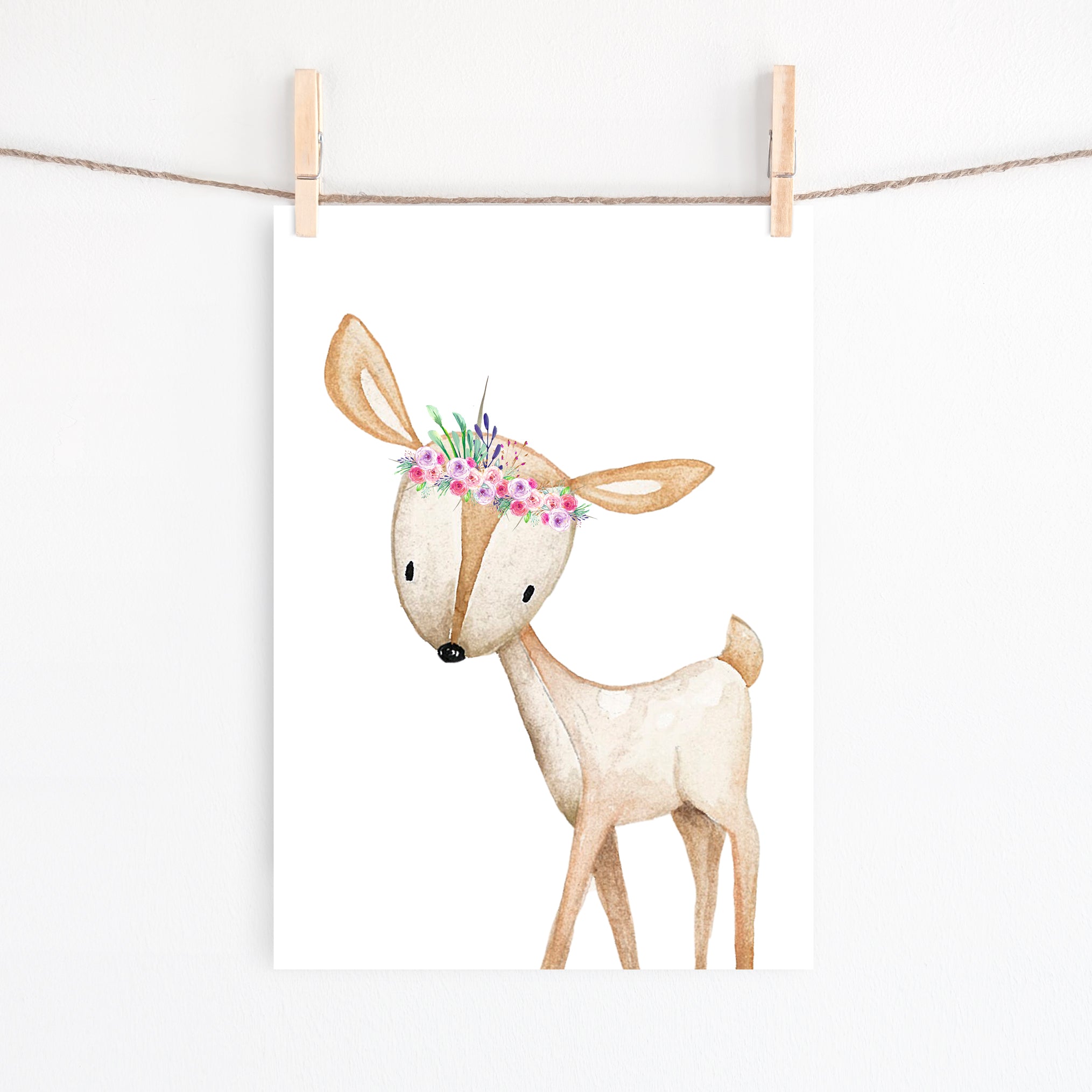 Woodland Deer Print