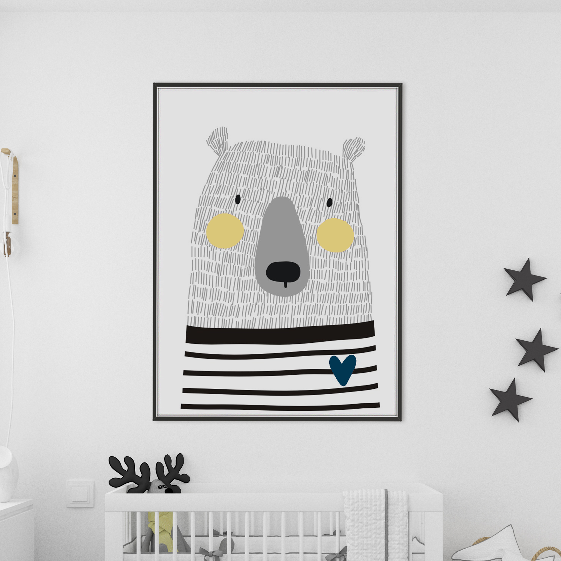 Scandi Bear Print