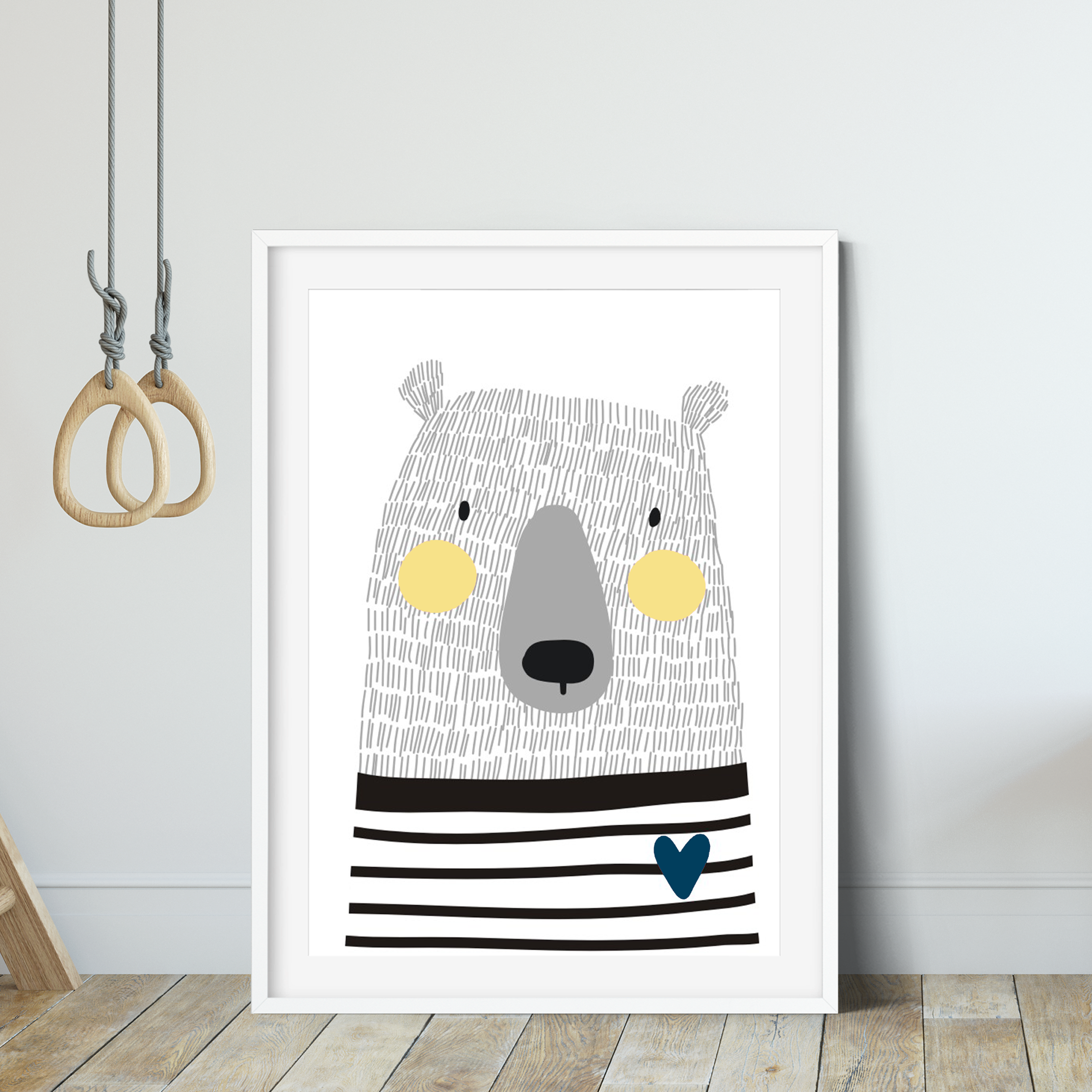 Scandi Bear Print