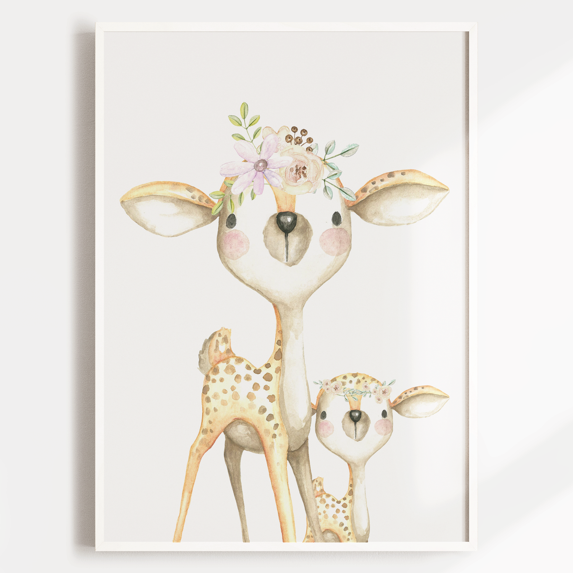 Woodland Fox, Deer & Name Prints