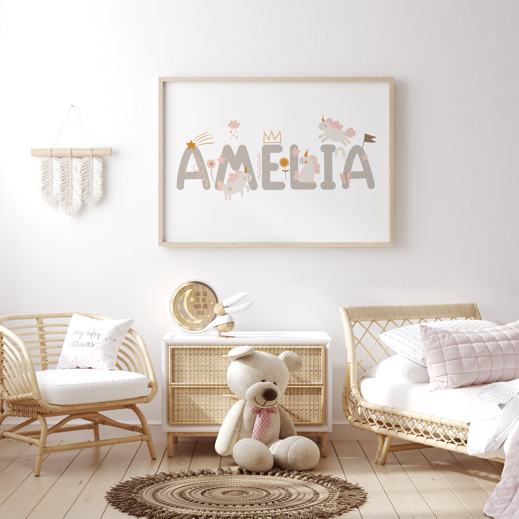 Unicorn Name Print