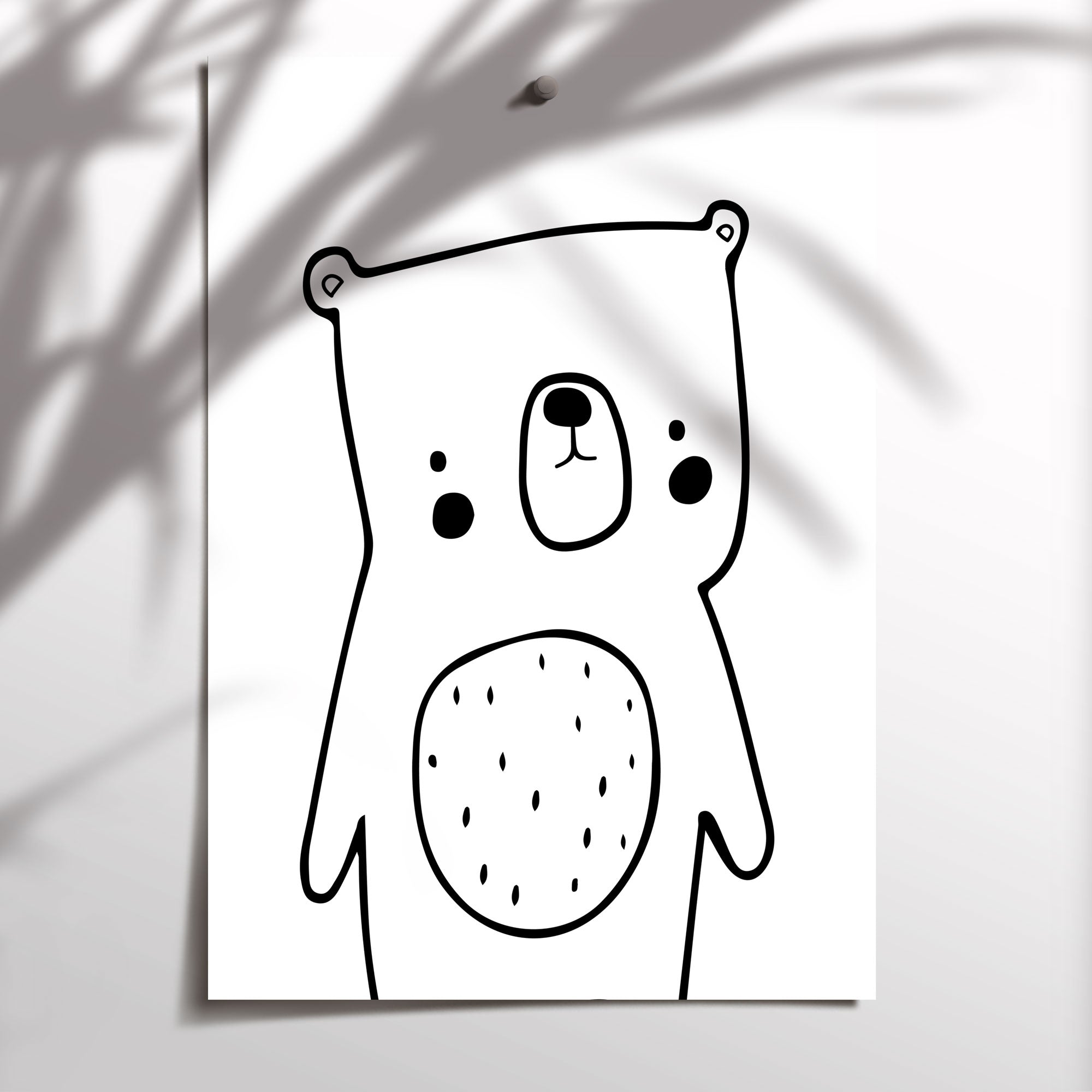 Woodland Bear Print