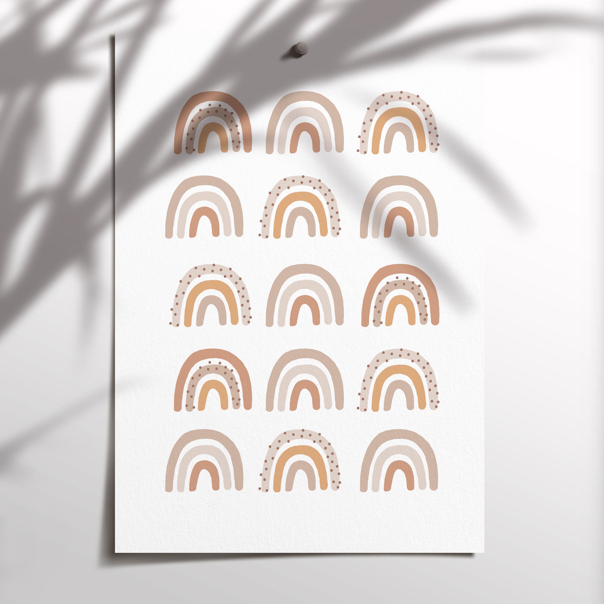 Muted Rainbows Print
