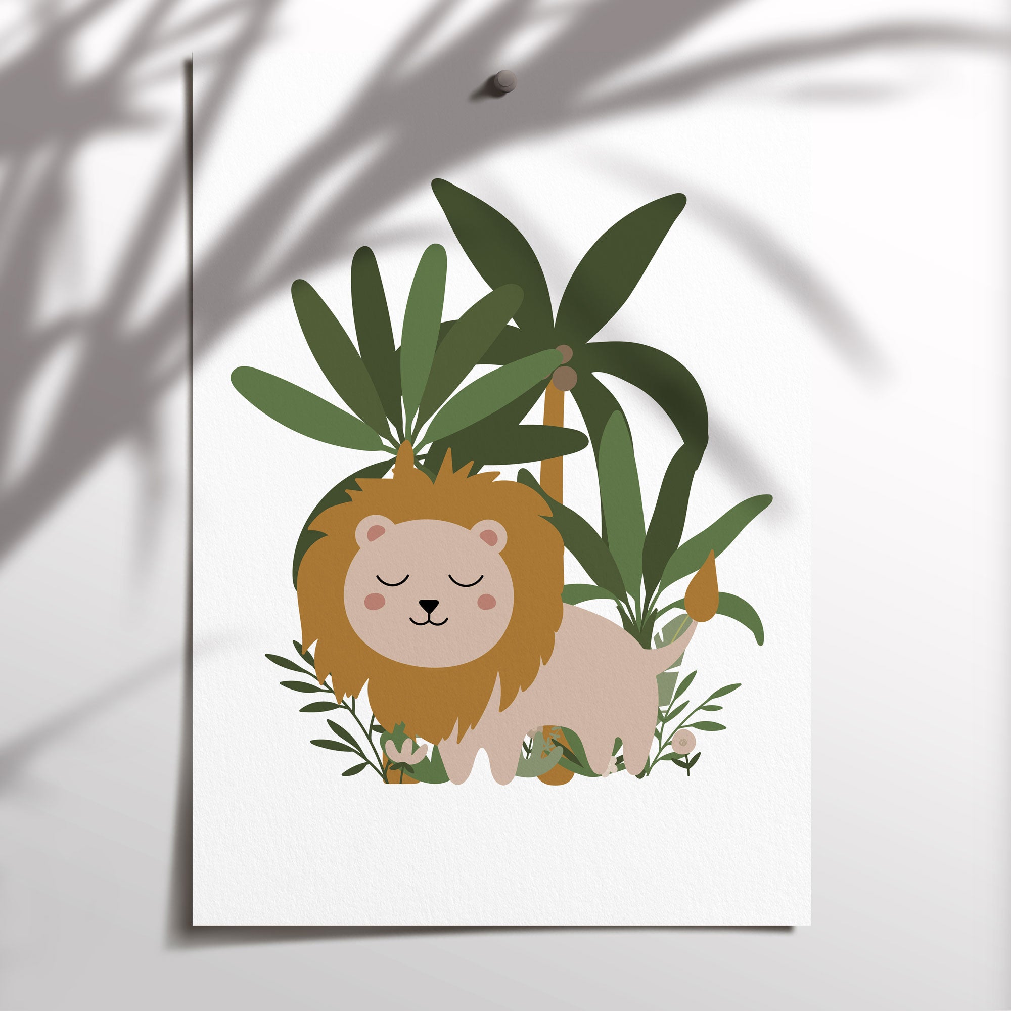 Lion Jungle Print
