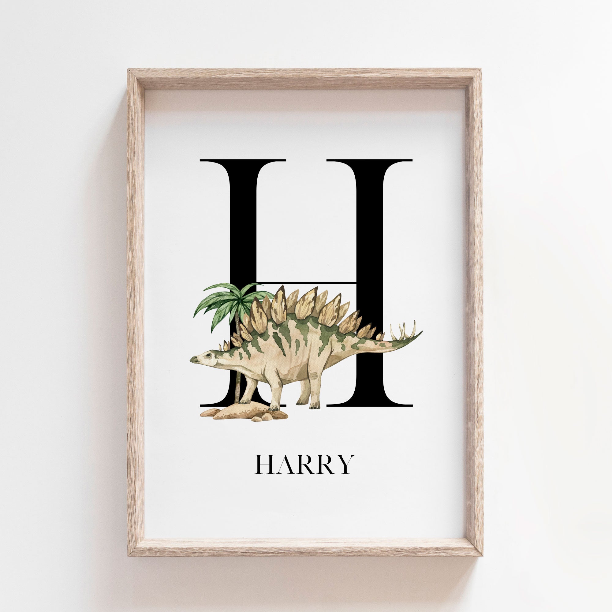 Stegosaurus Name Print