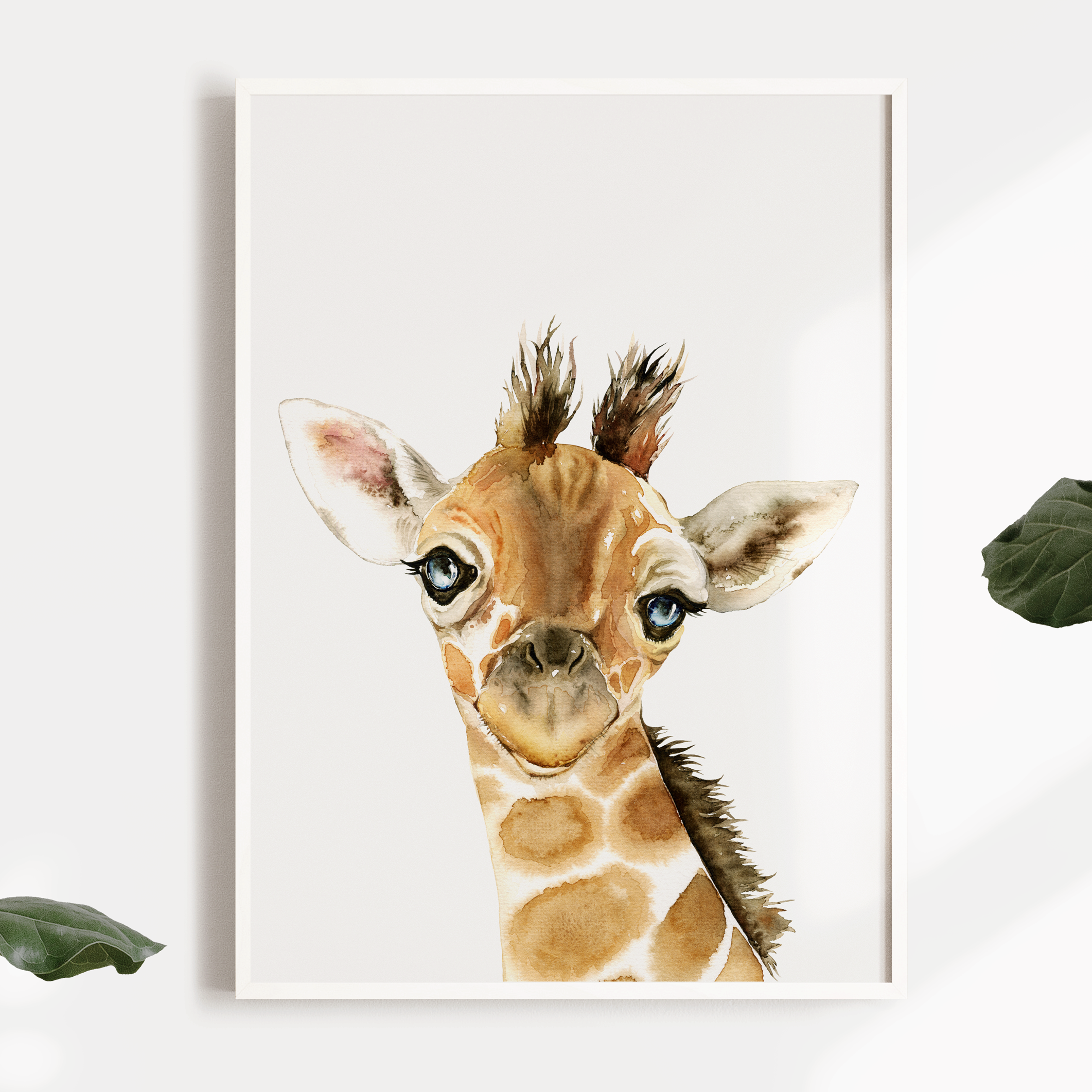Panda, Elephant & Giraffe Print