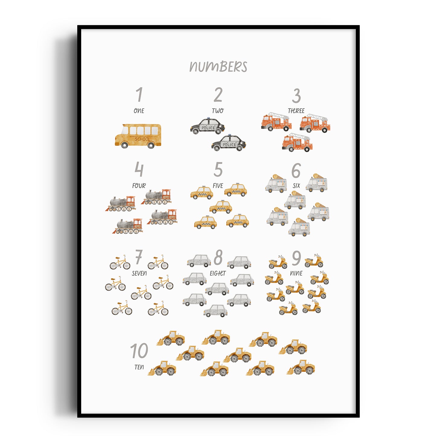 Vehicles Number Print