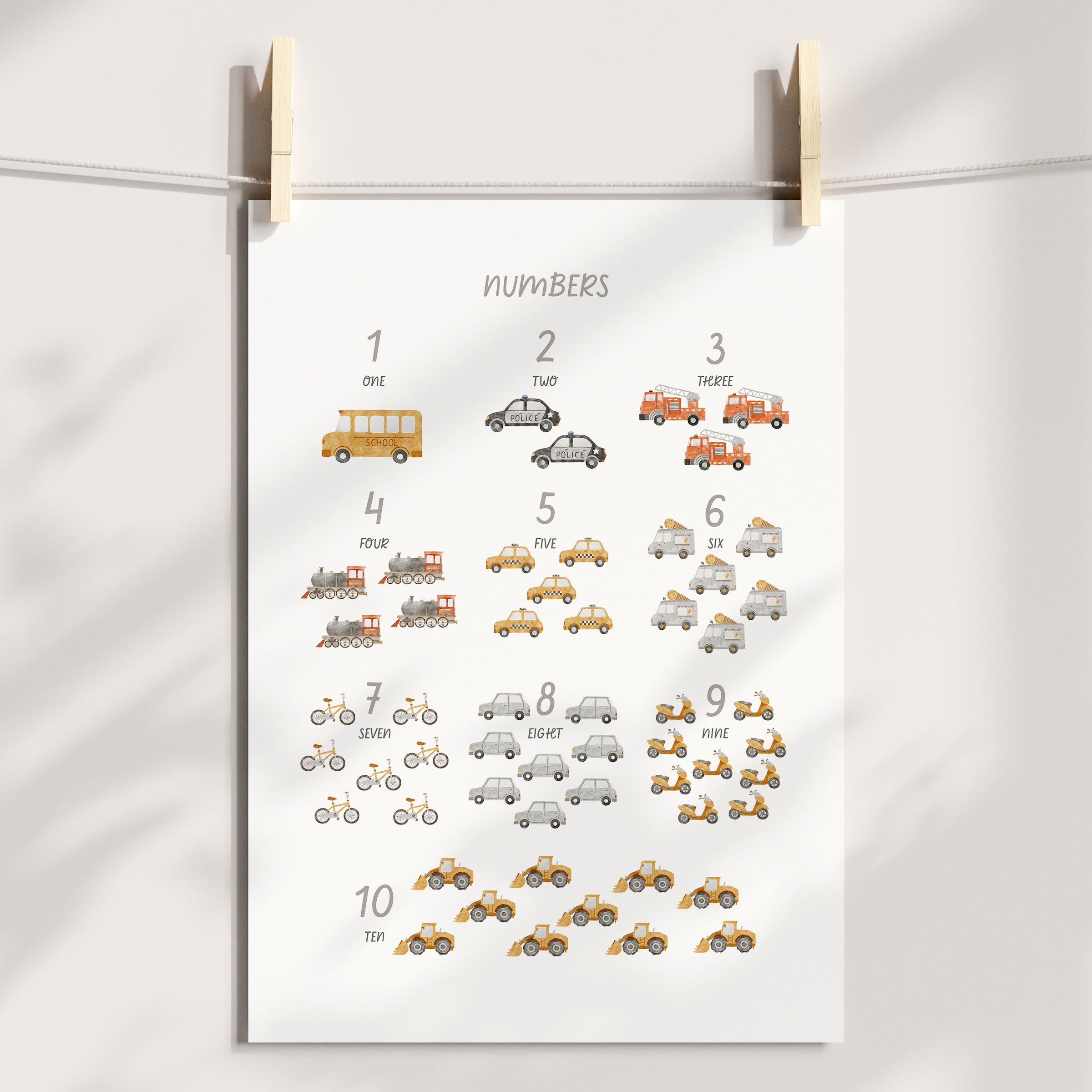 Vehicles Number Print