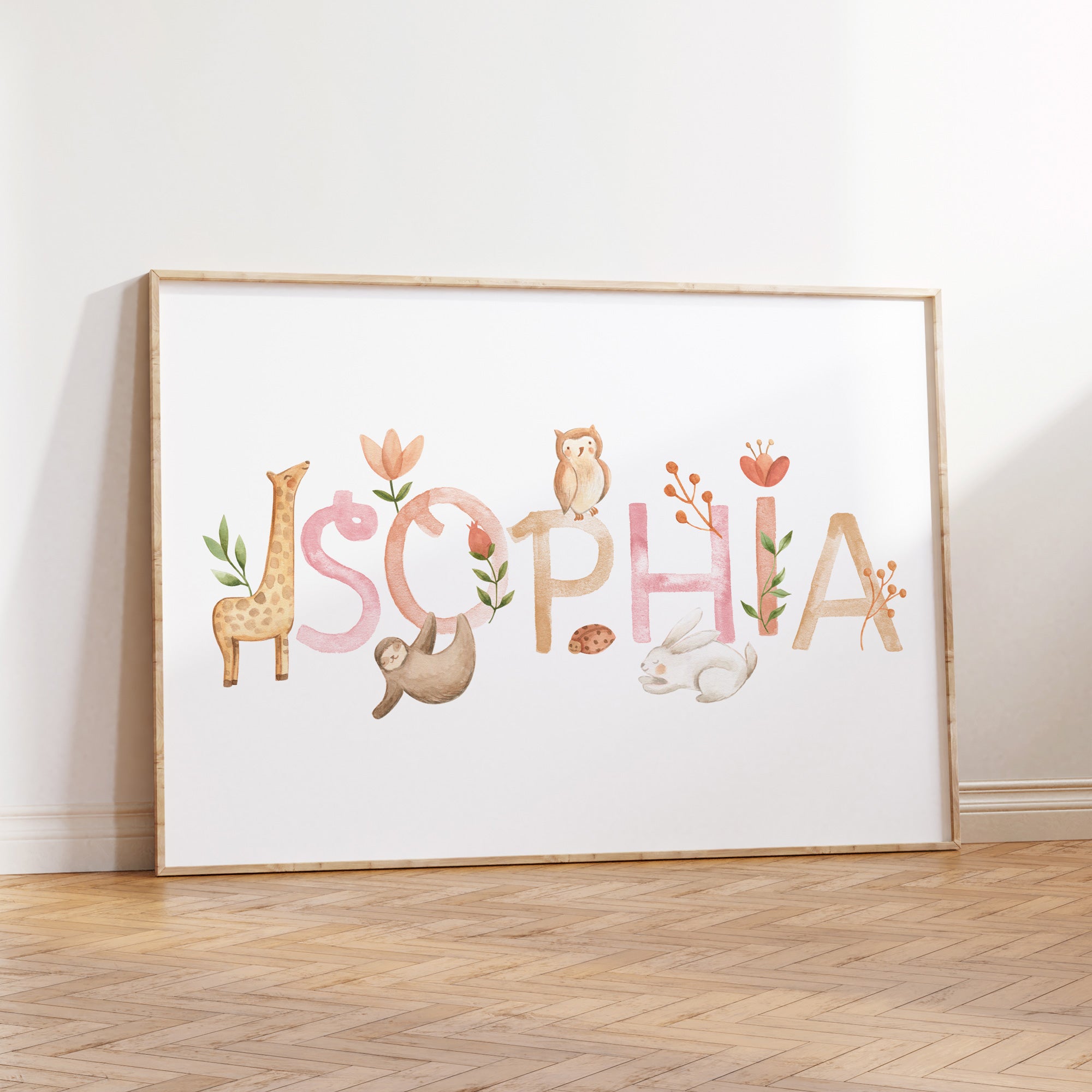 Safari Animal Name Print