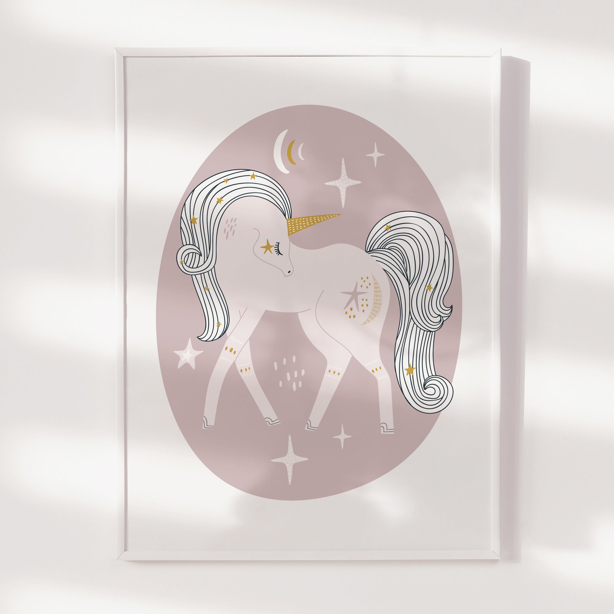Pink Unicorn Print