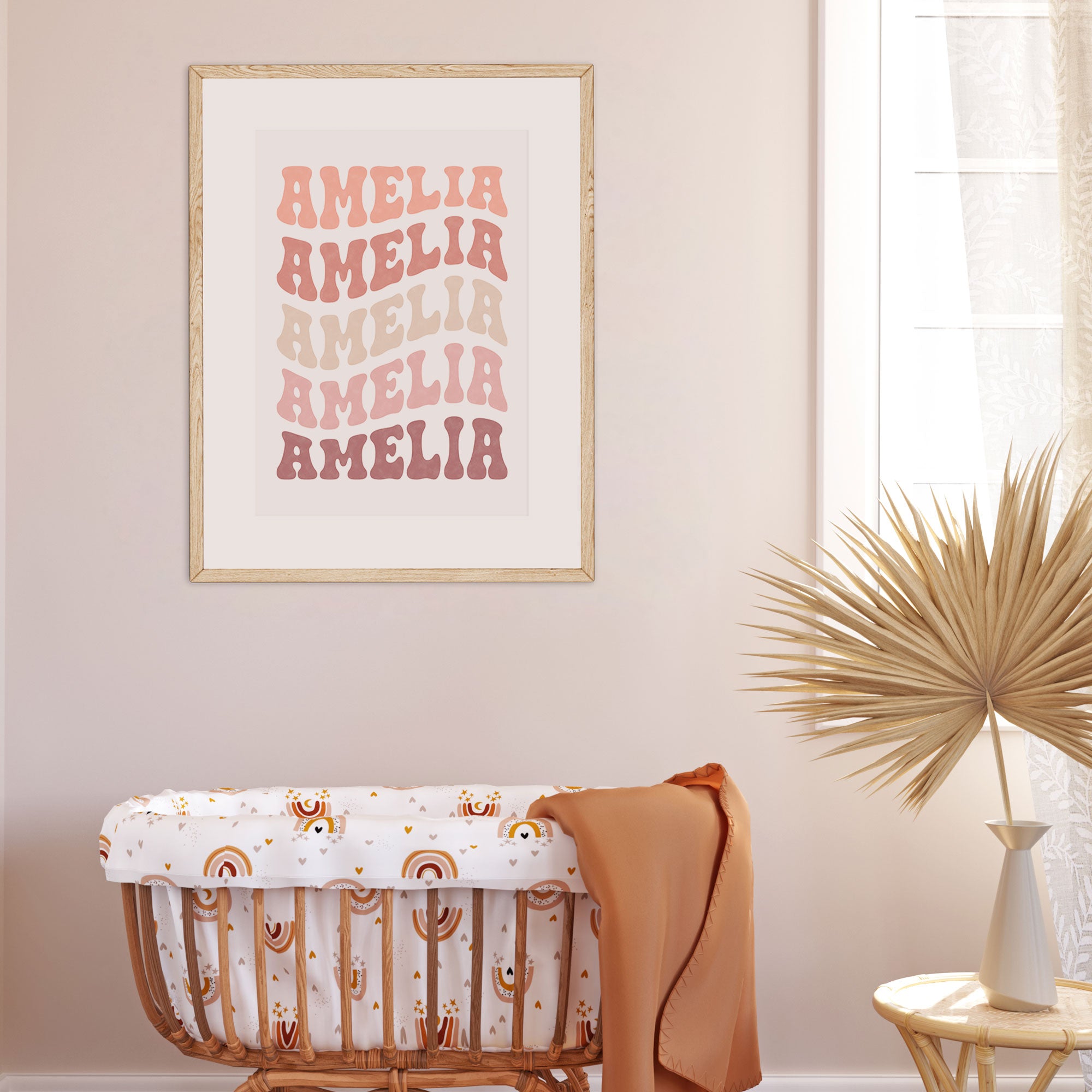 Wavy Retro Name Print