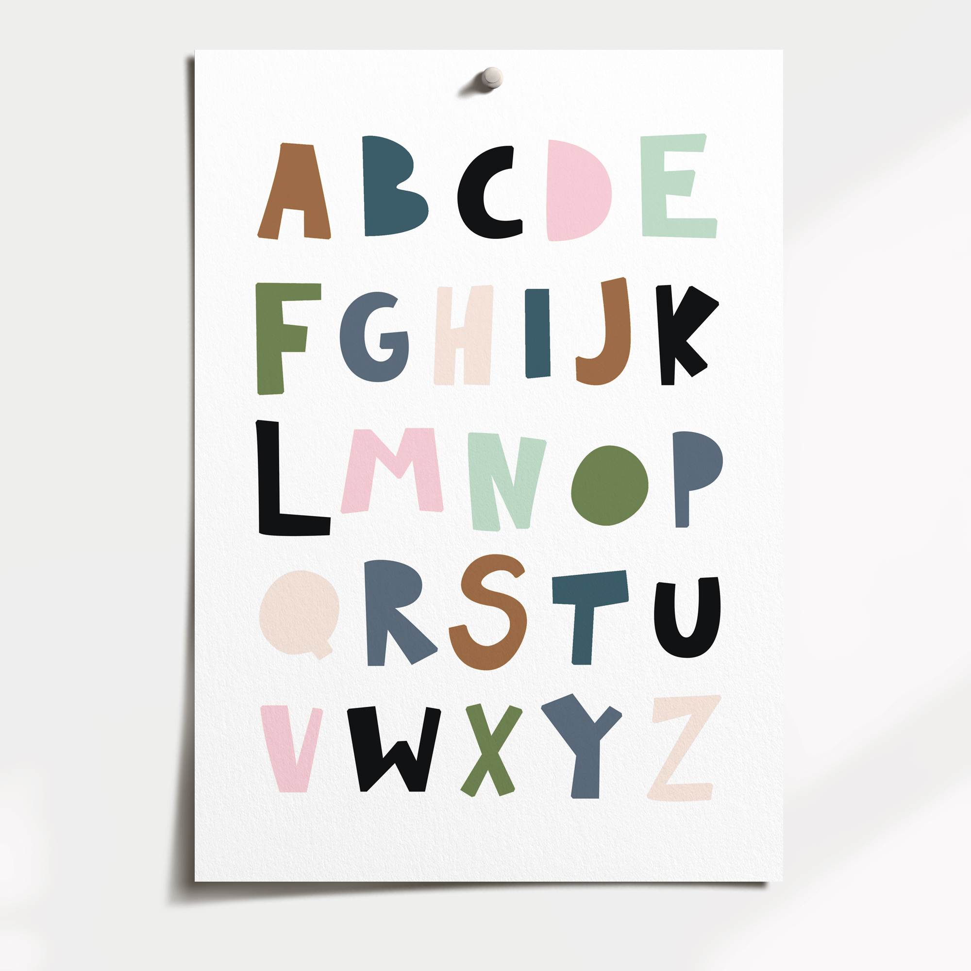 Tropical Alphabet Print