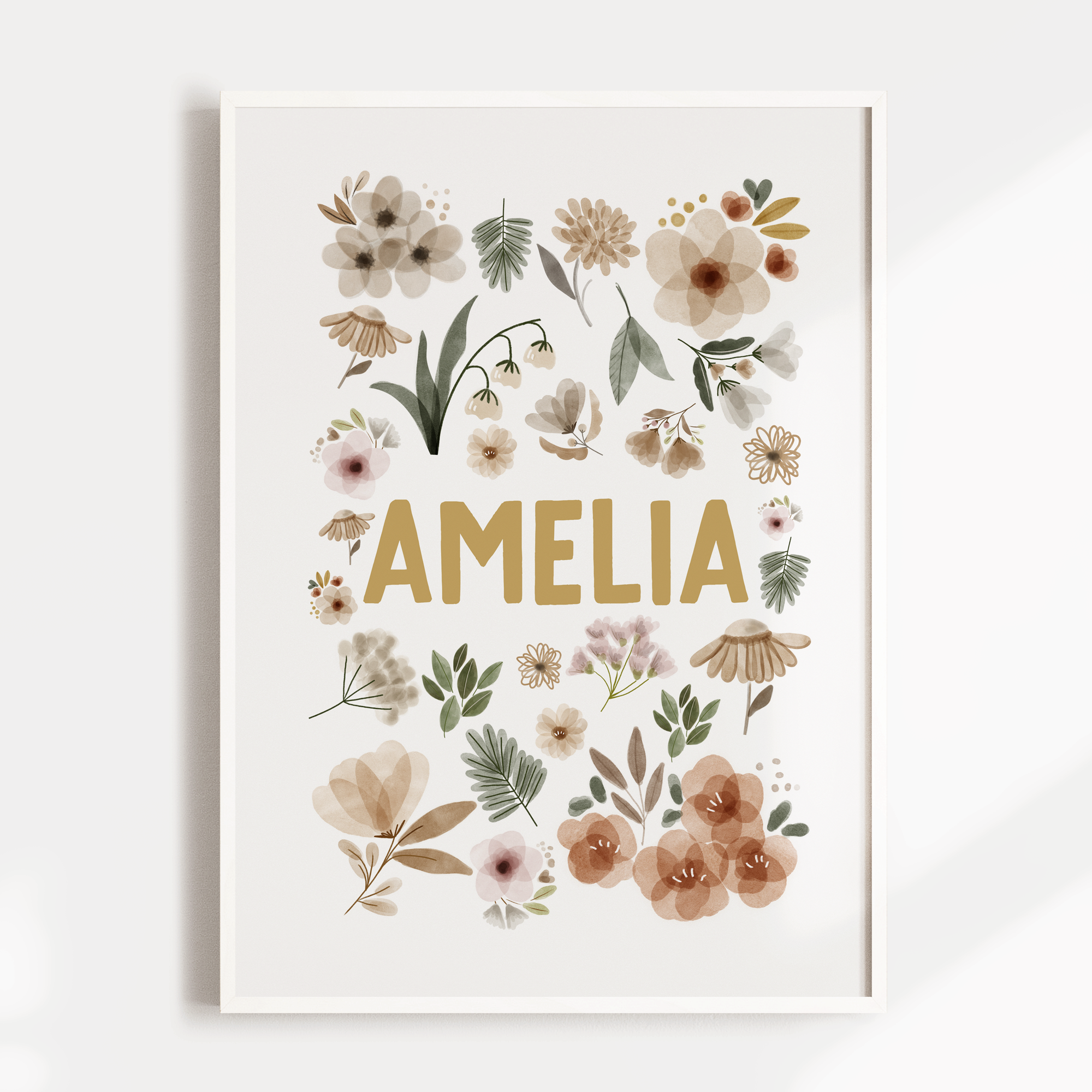 Wildflower Name Print