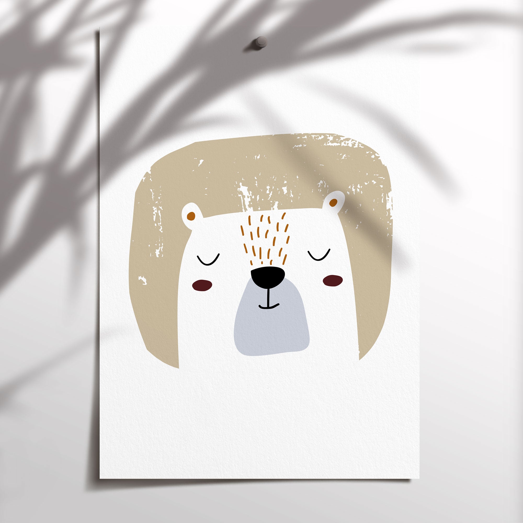Woodland Bear Print