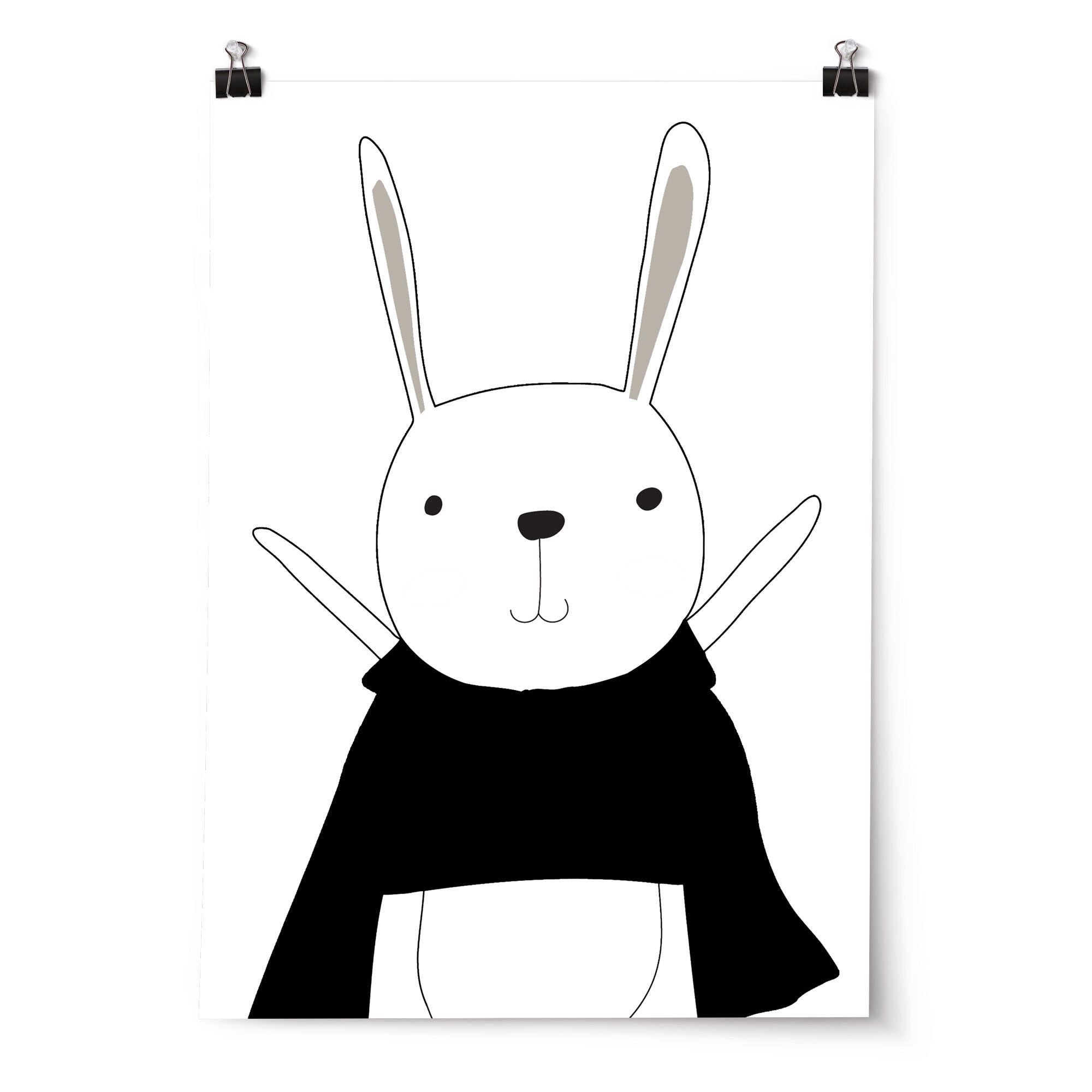 Superhero Bunny, Dream Big & Name Print