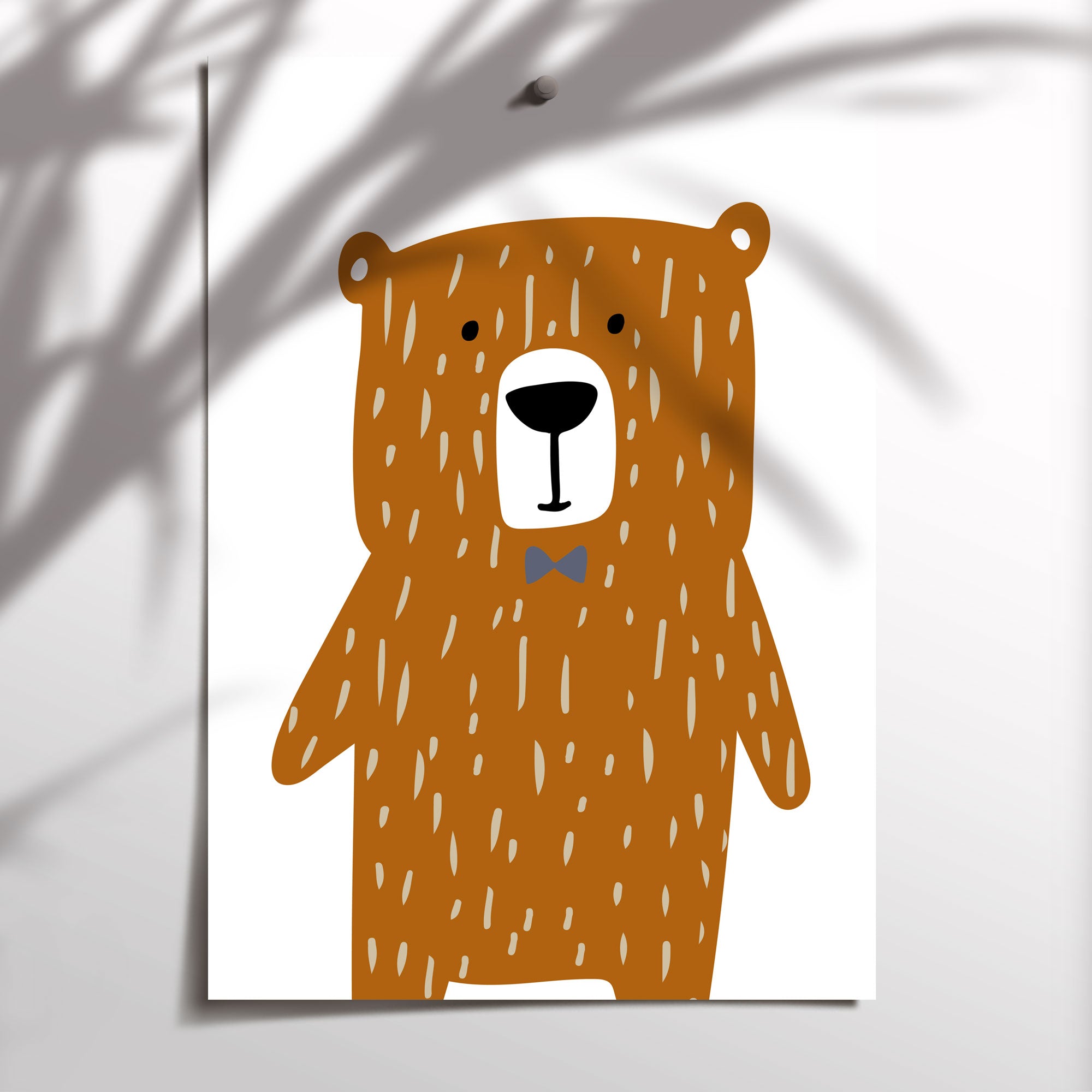 Woodland Bear Print