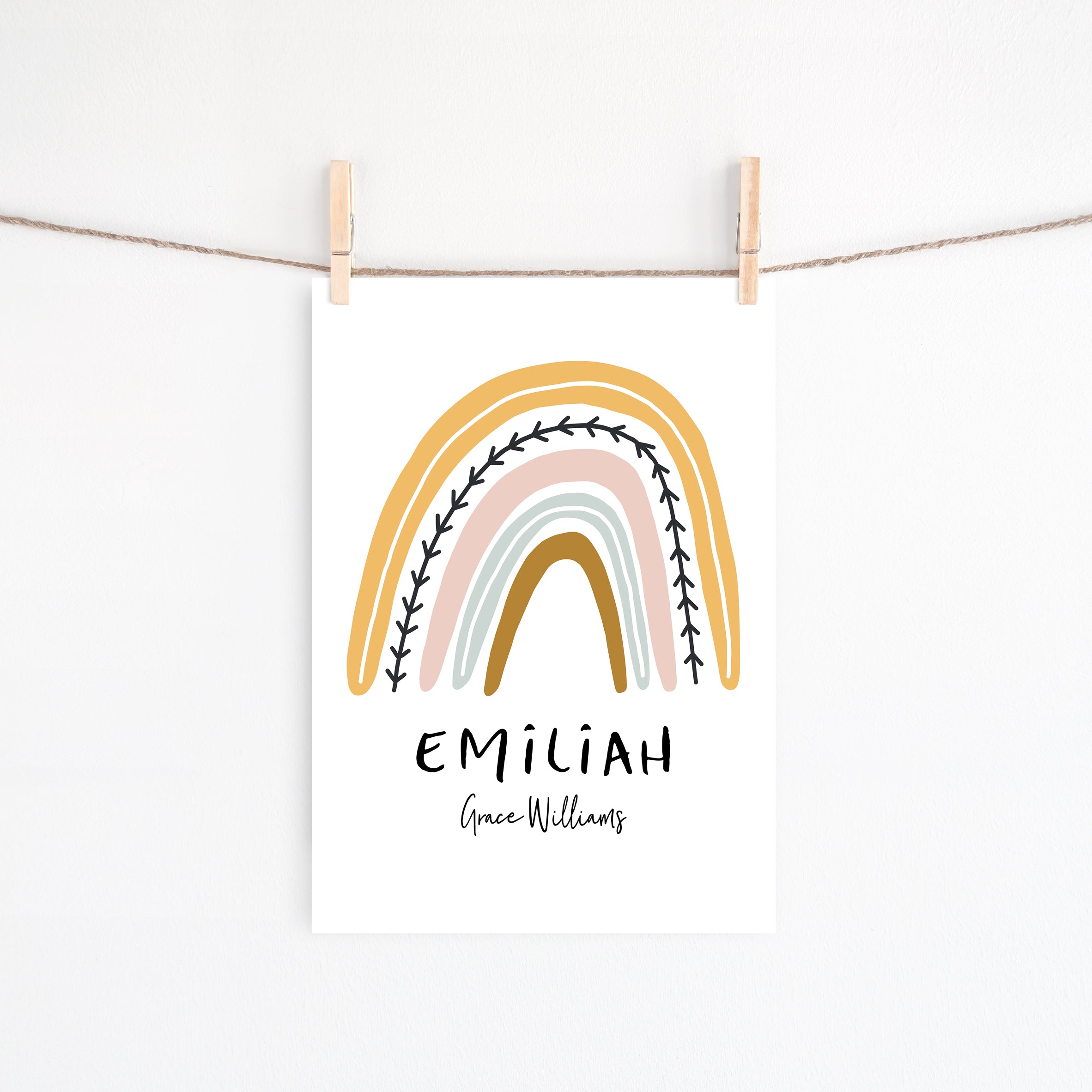 Rainbow Name Print