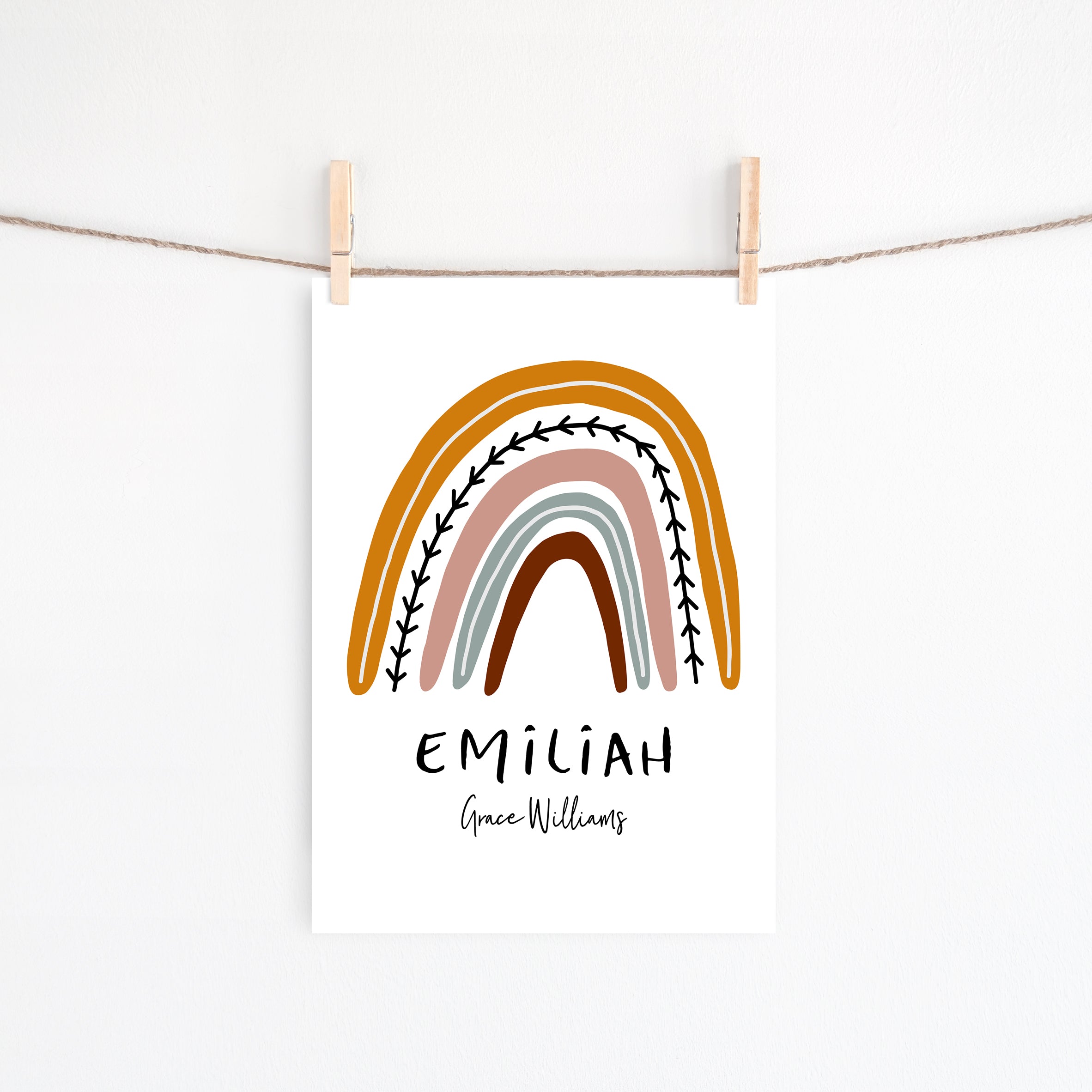 Rainbow Name Print