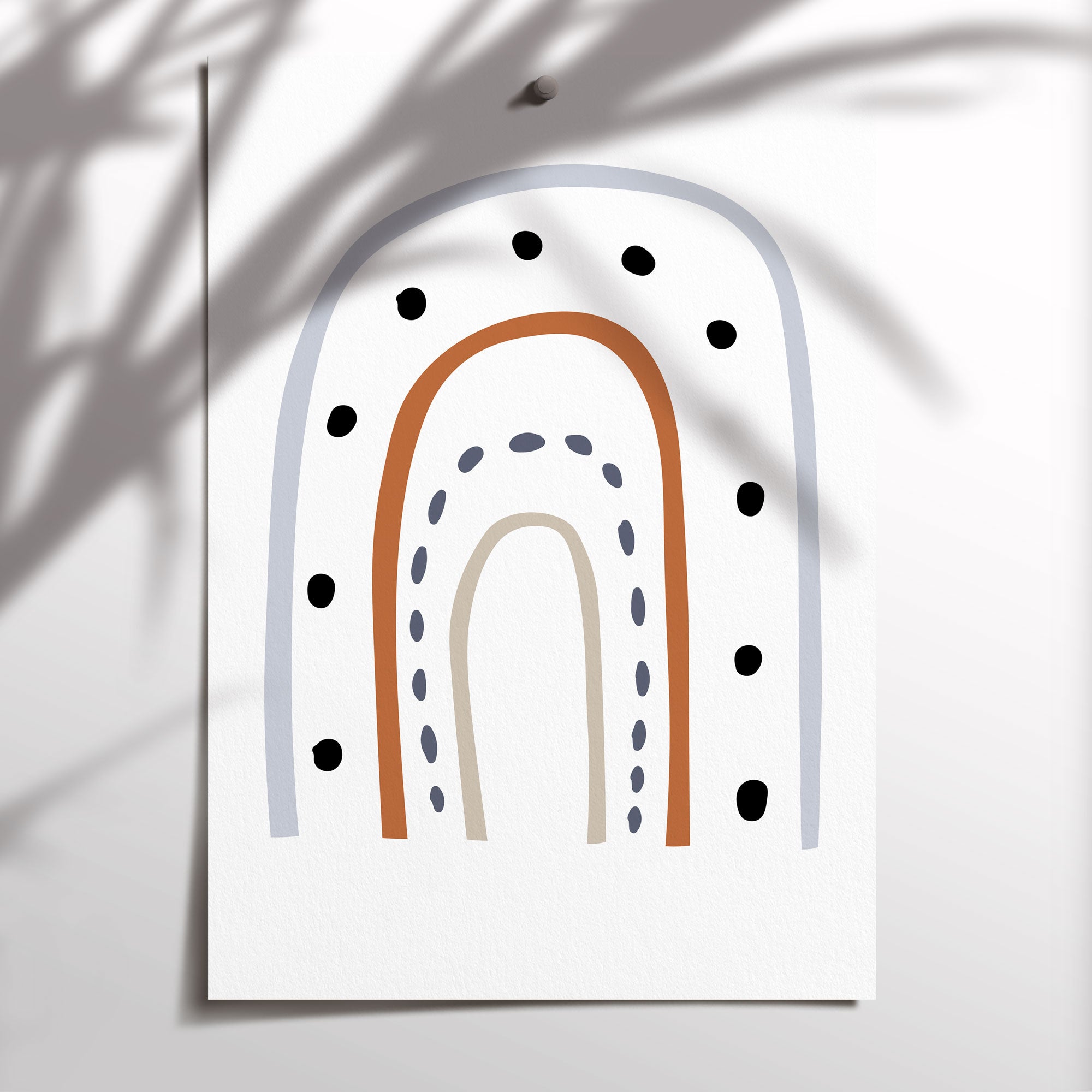 Rainbow Nursery Print