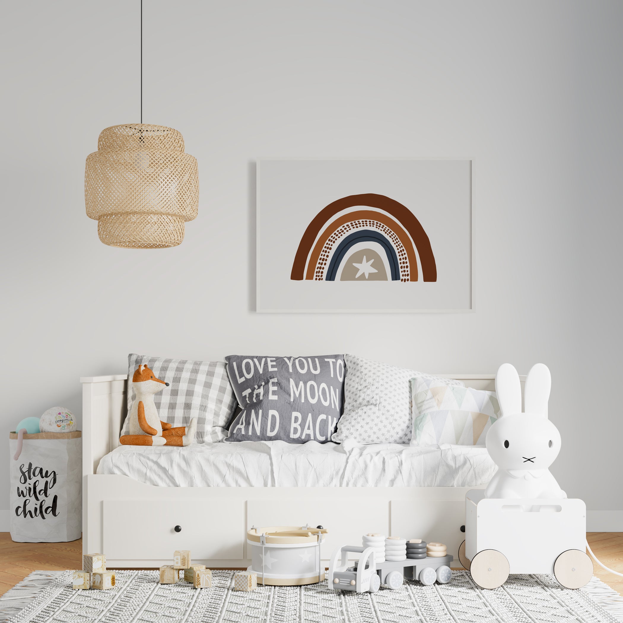 Rainbow Nursery Print