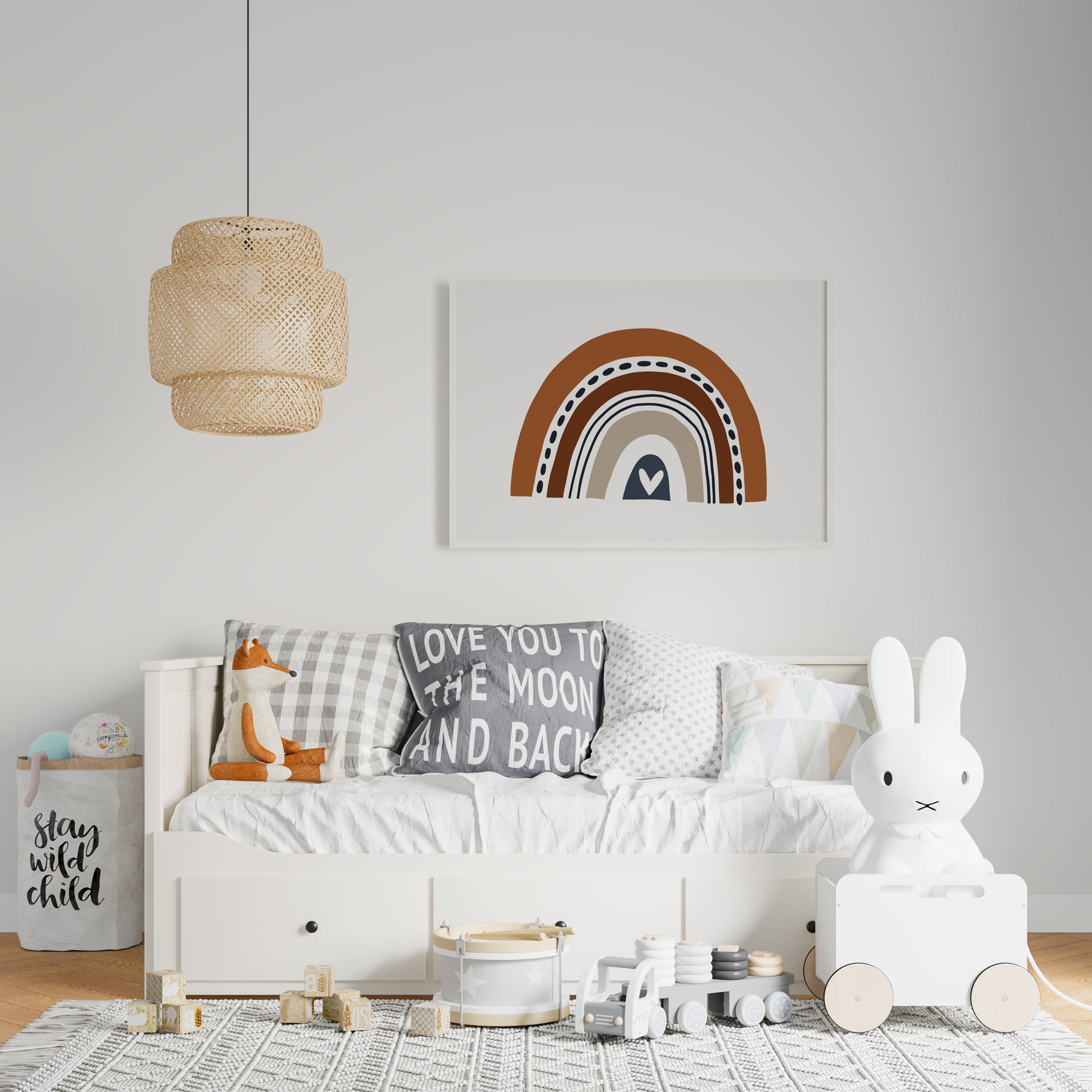 Rainbow Nursery Print