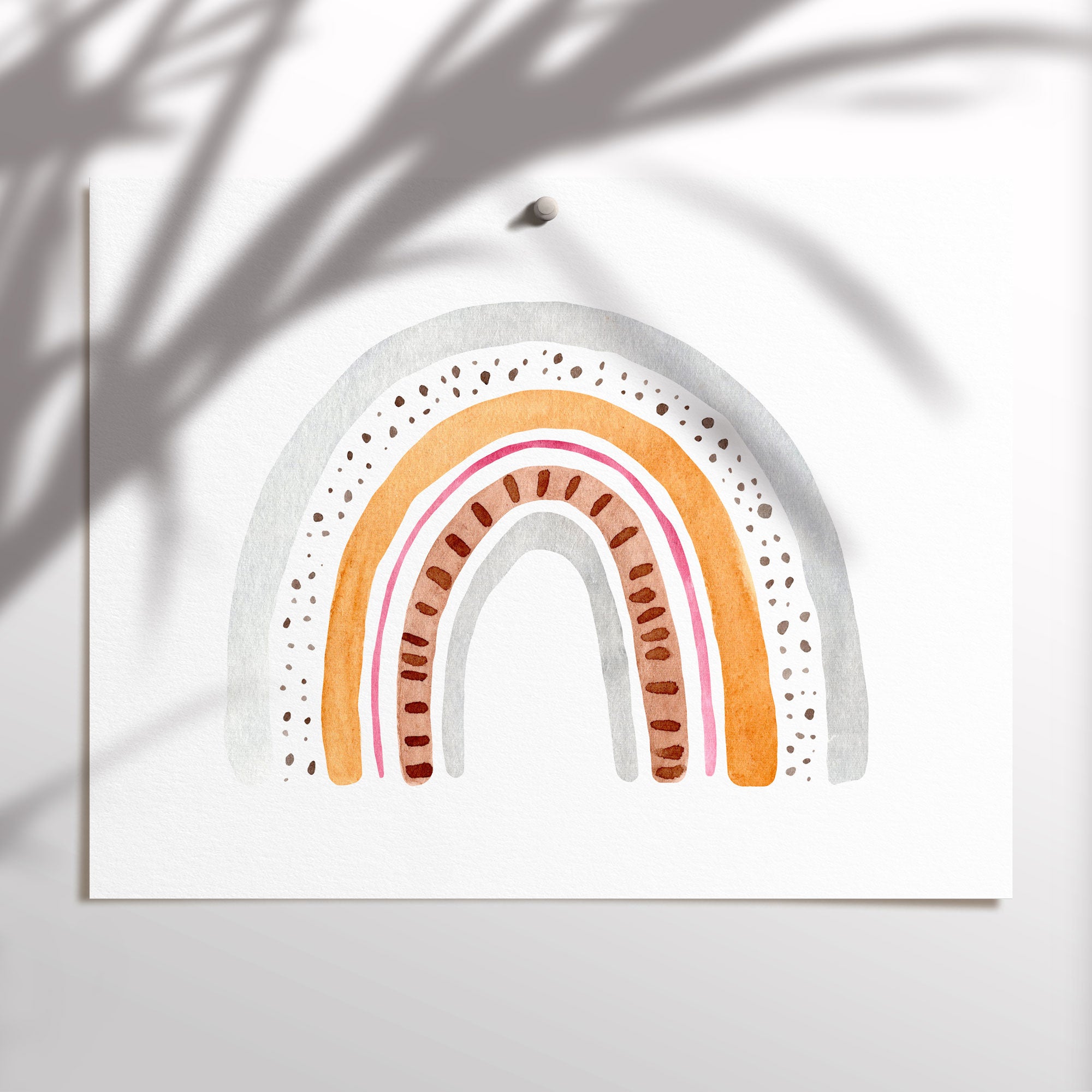 Watercolour Rainbow Print