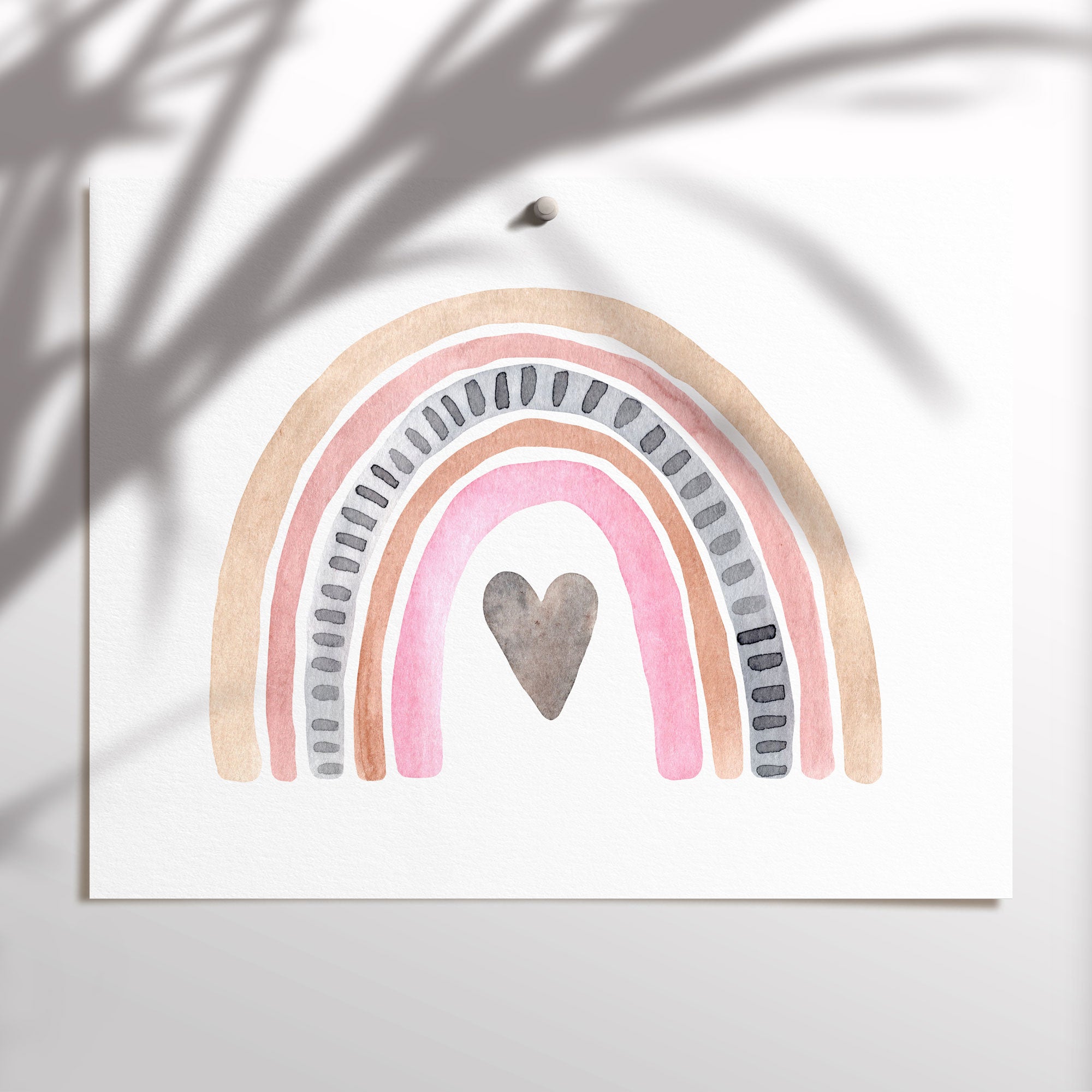 Watercolour Rainbow Print
