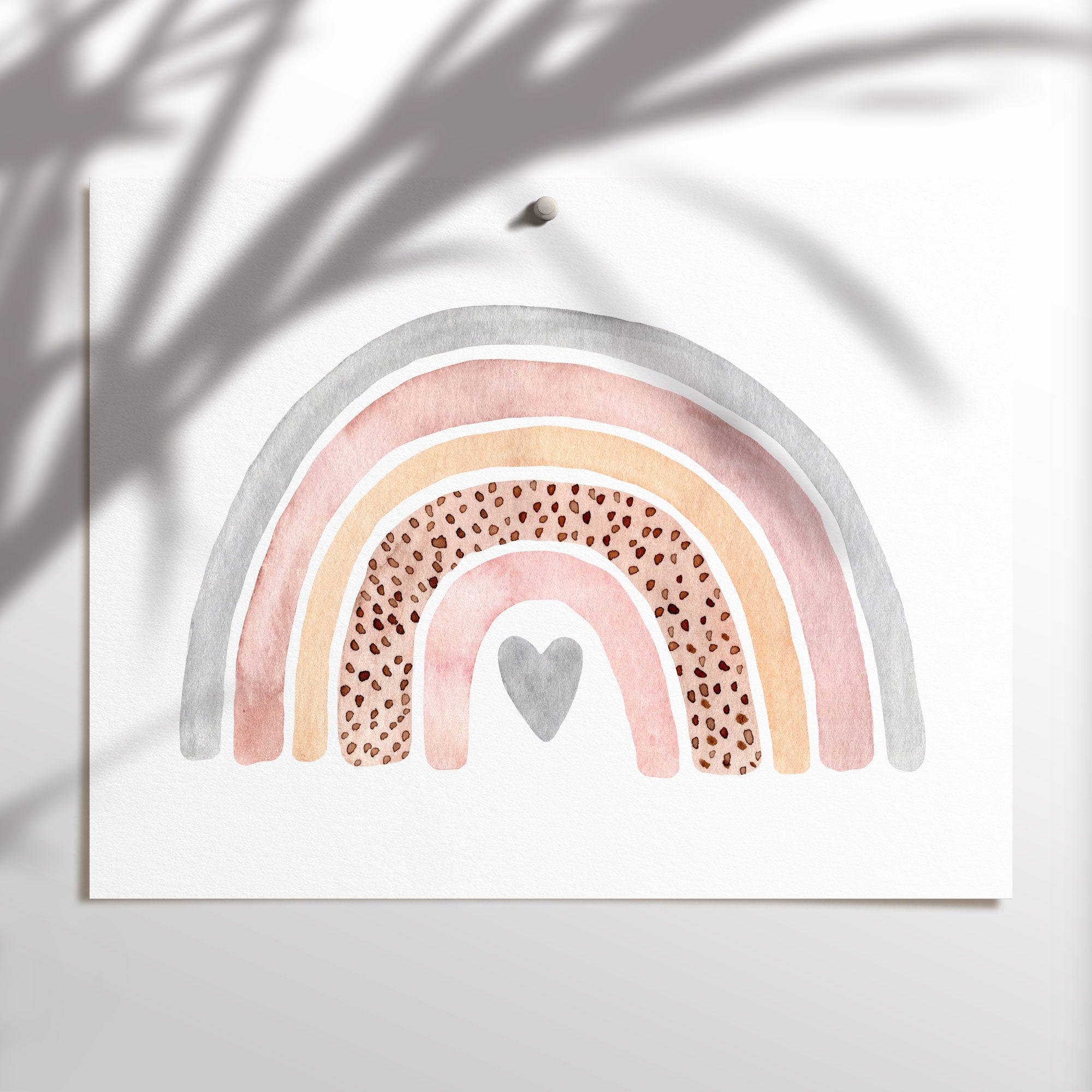 Watercolour Rainbow Print