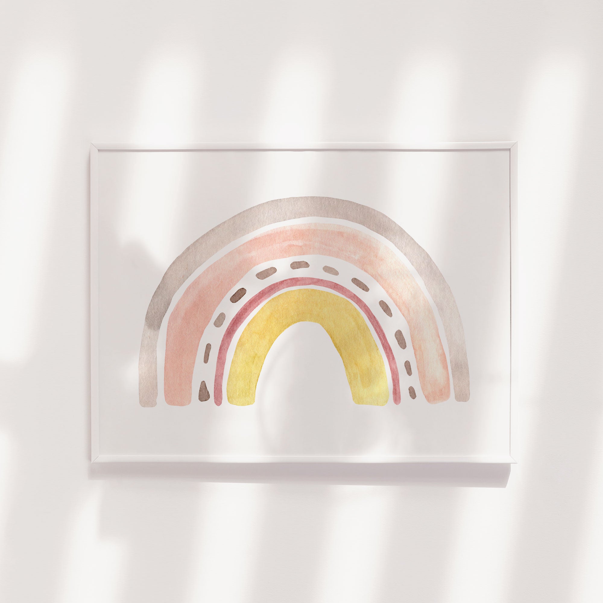 Watercolour Rainbow Print