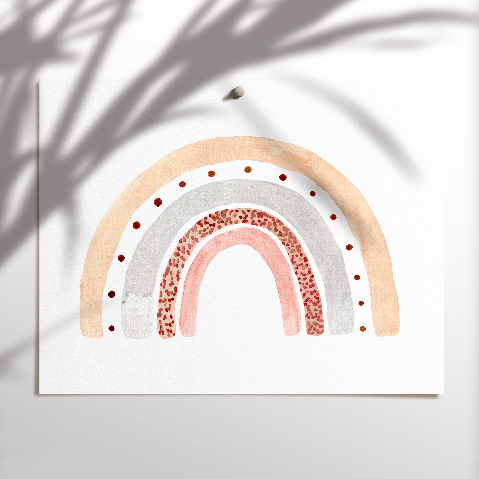 Watercolour Rainbow Print