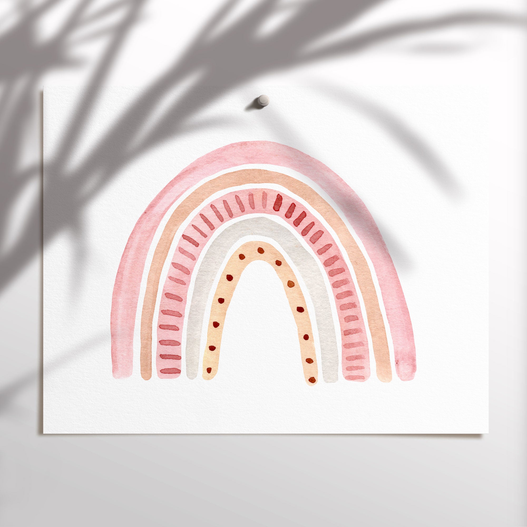 Watercolour Rainbow Print