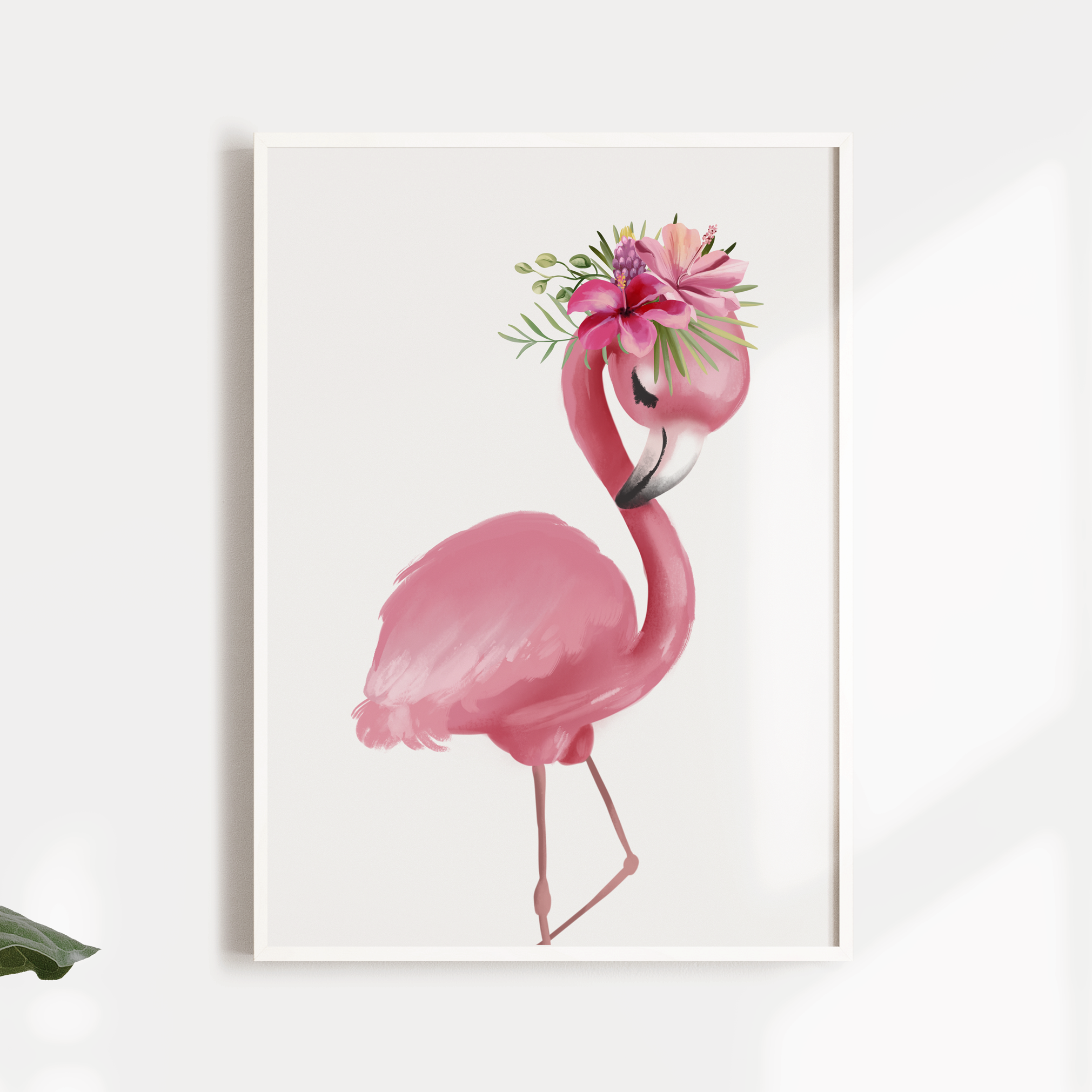 Tropical Flamingos & Name Prints