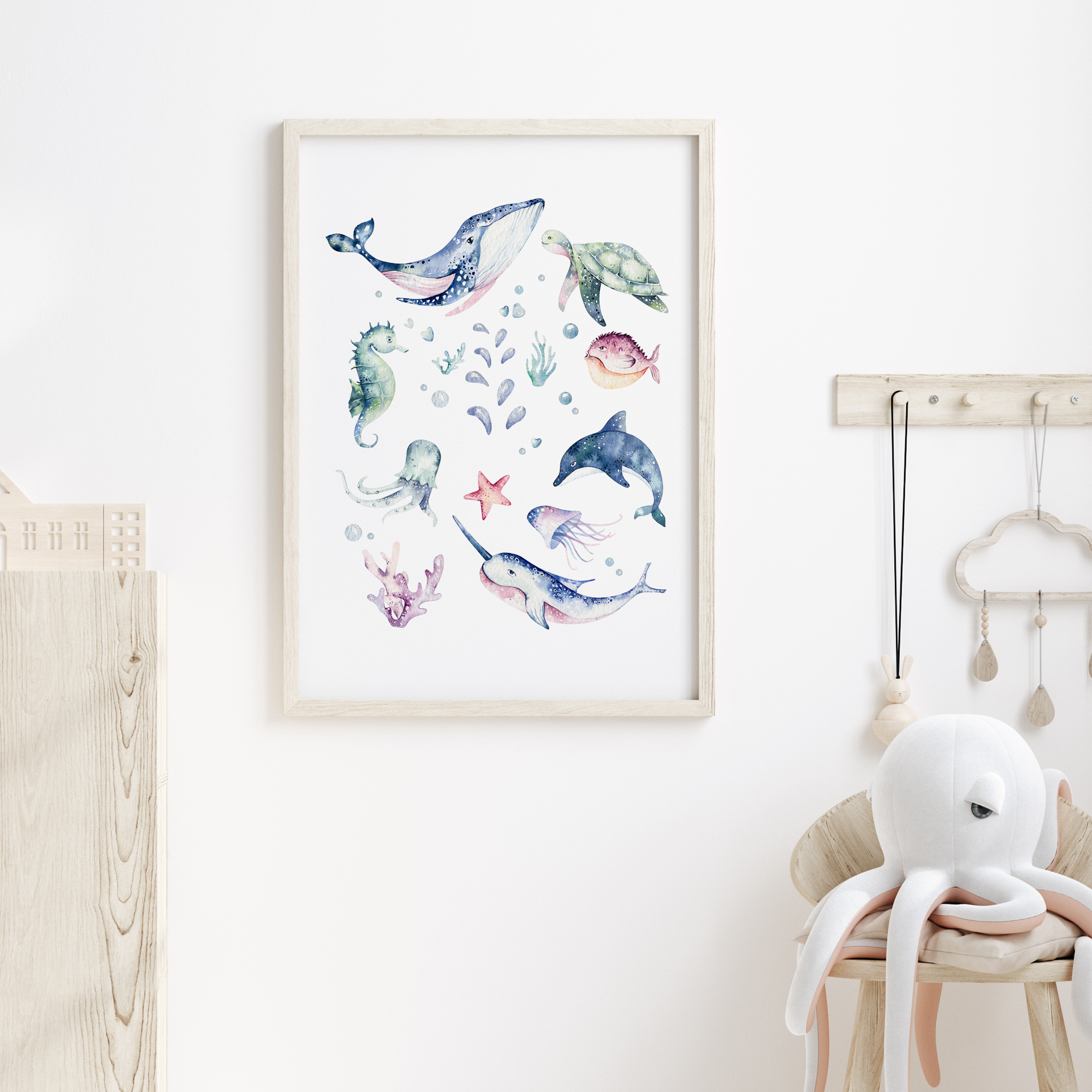 Ocean Animals Print