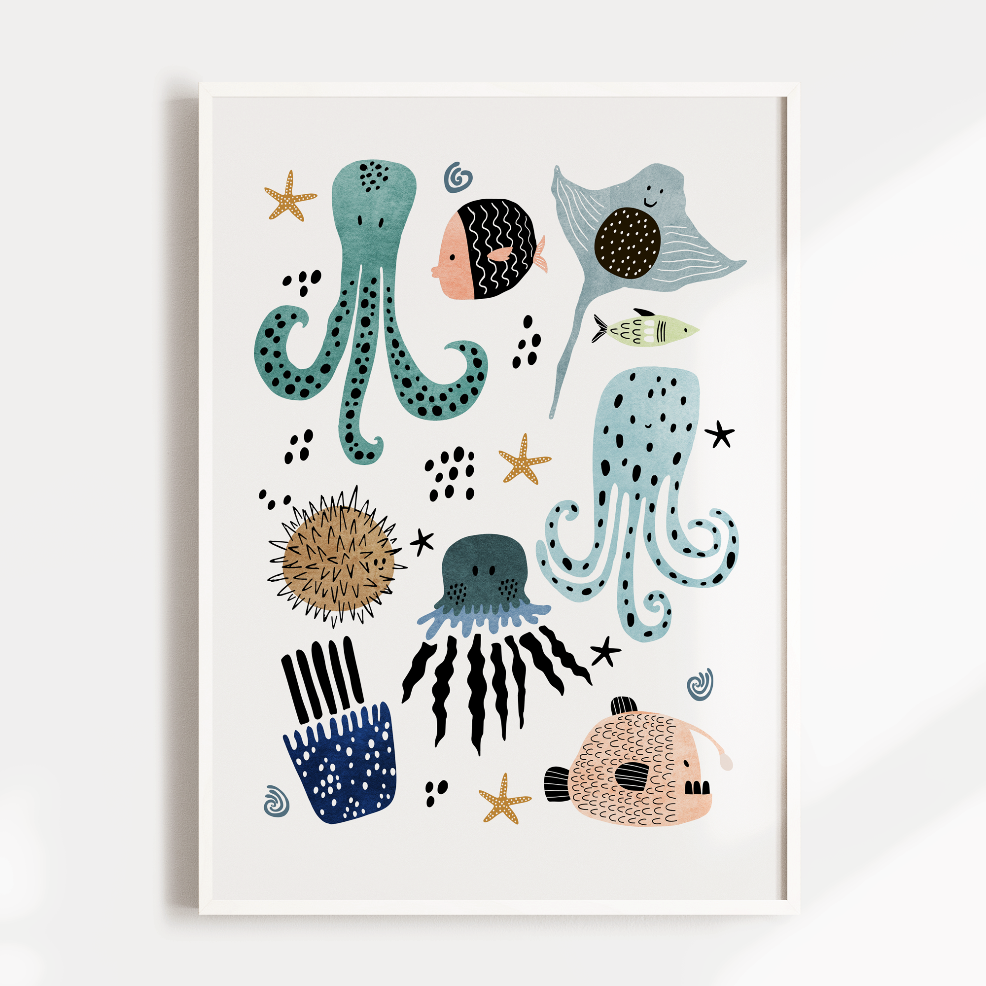 Sea Creatures Print