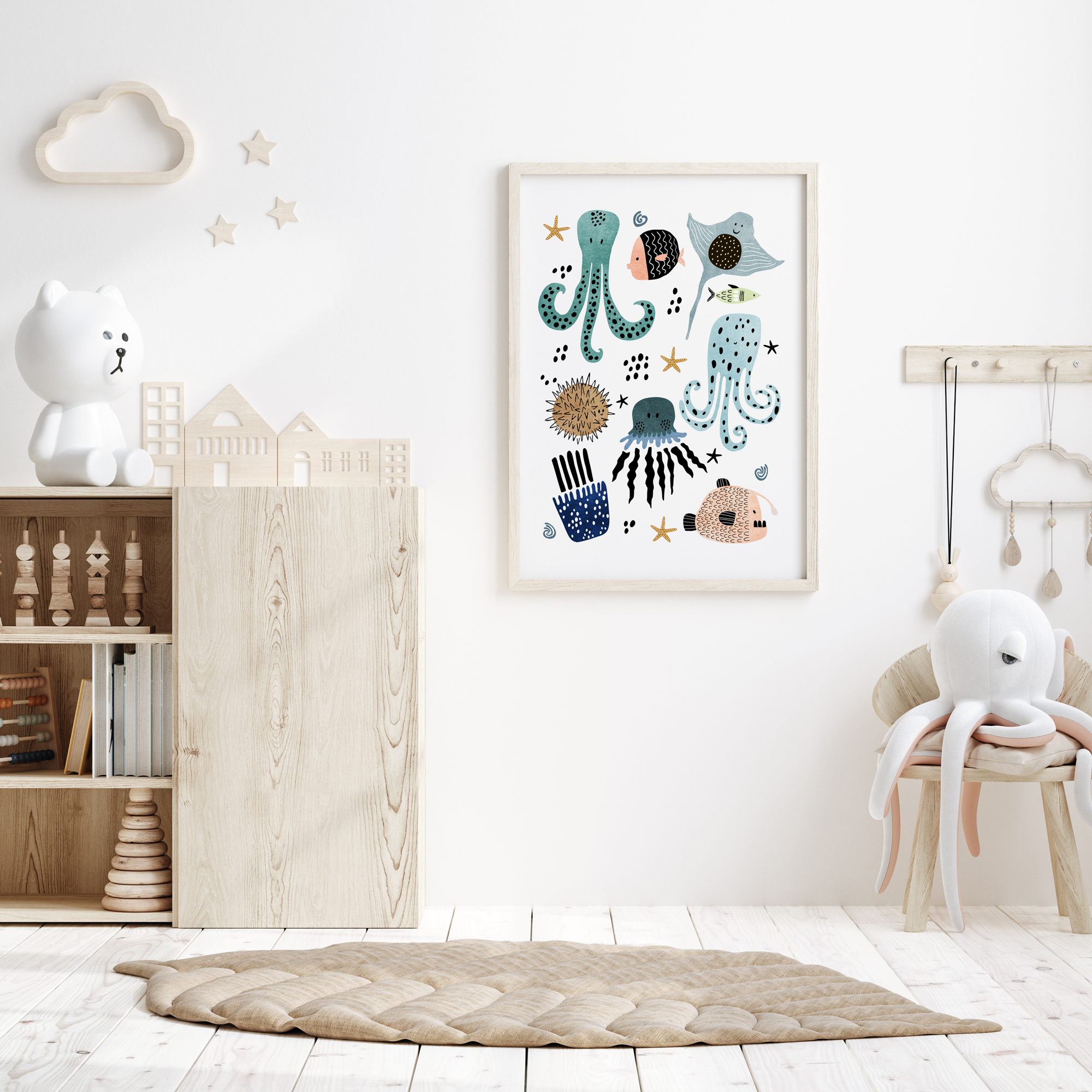 Sea Creatures Print