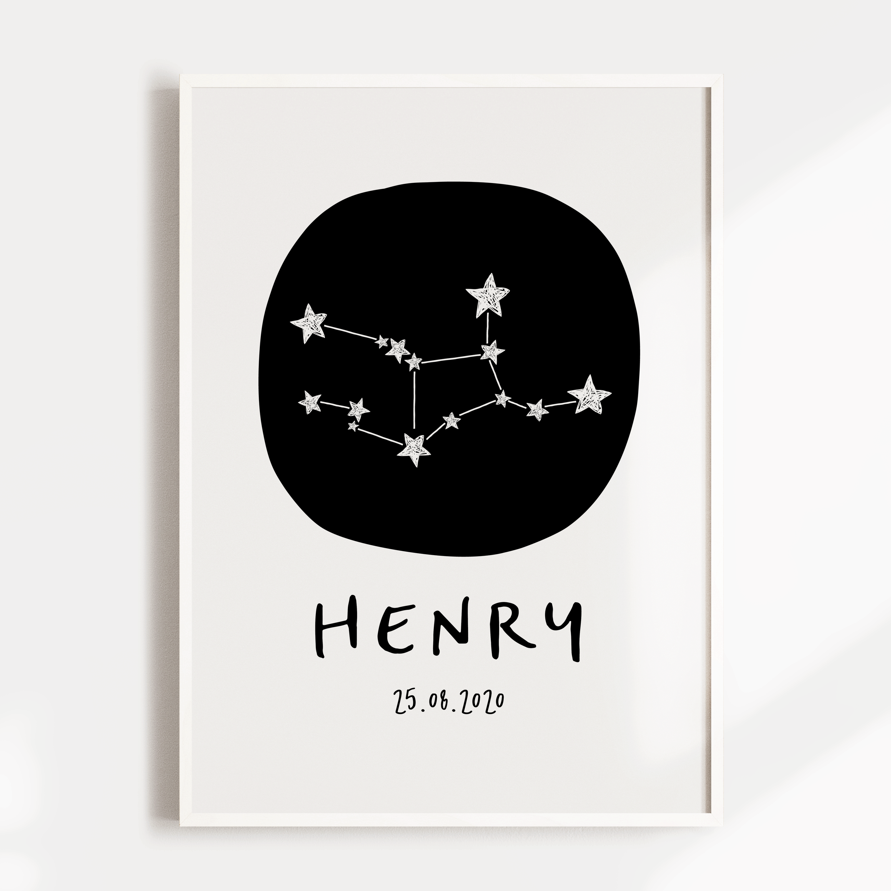 Zodiac Constellation Birth Print - Virgo