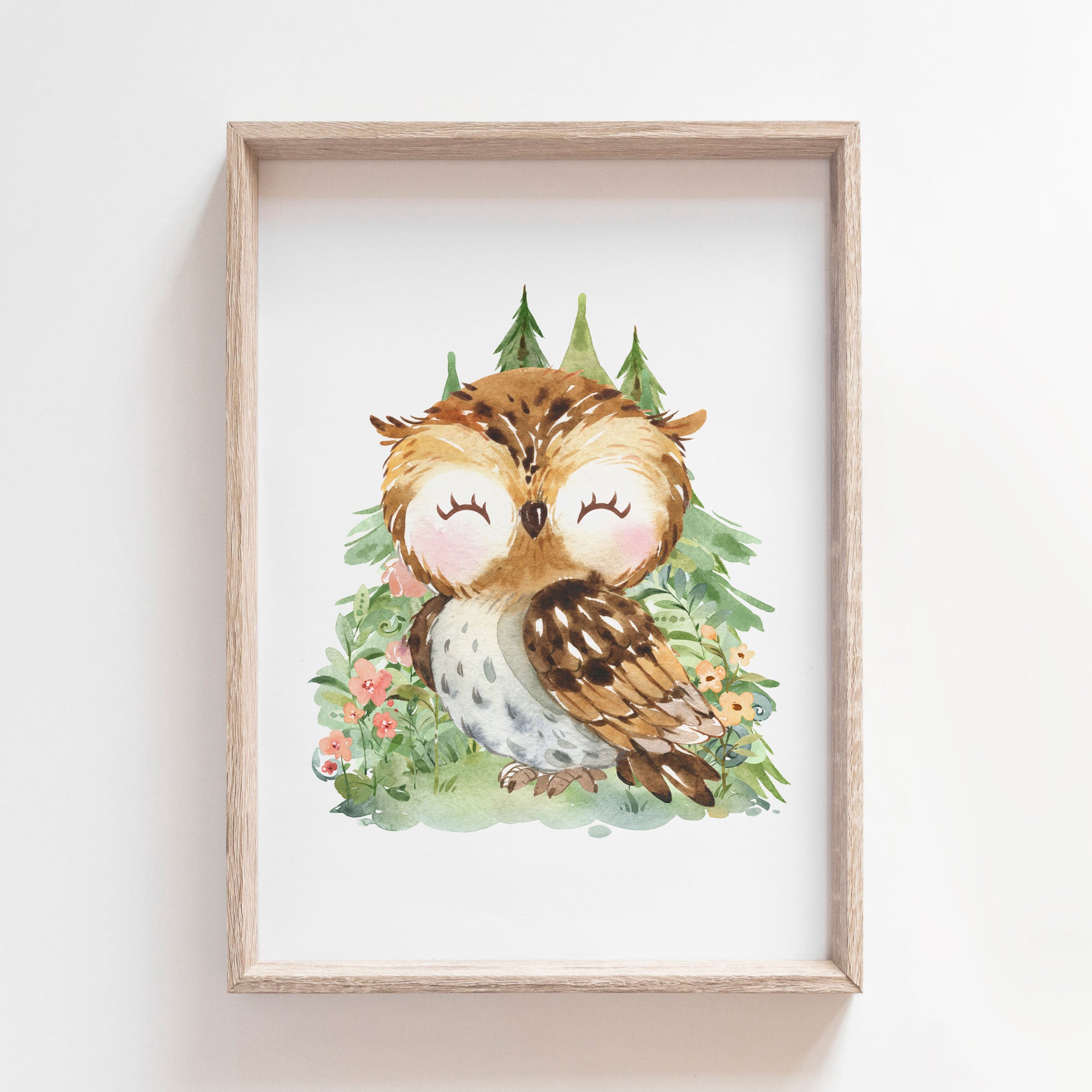 Woodland Owl Print