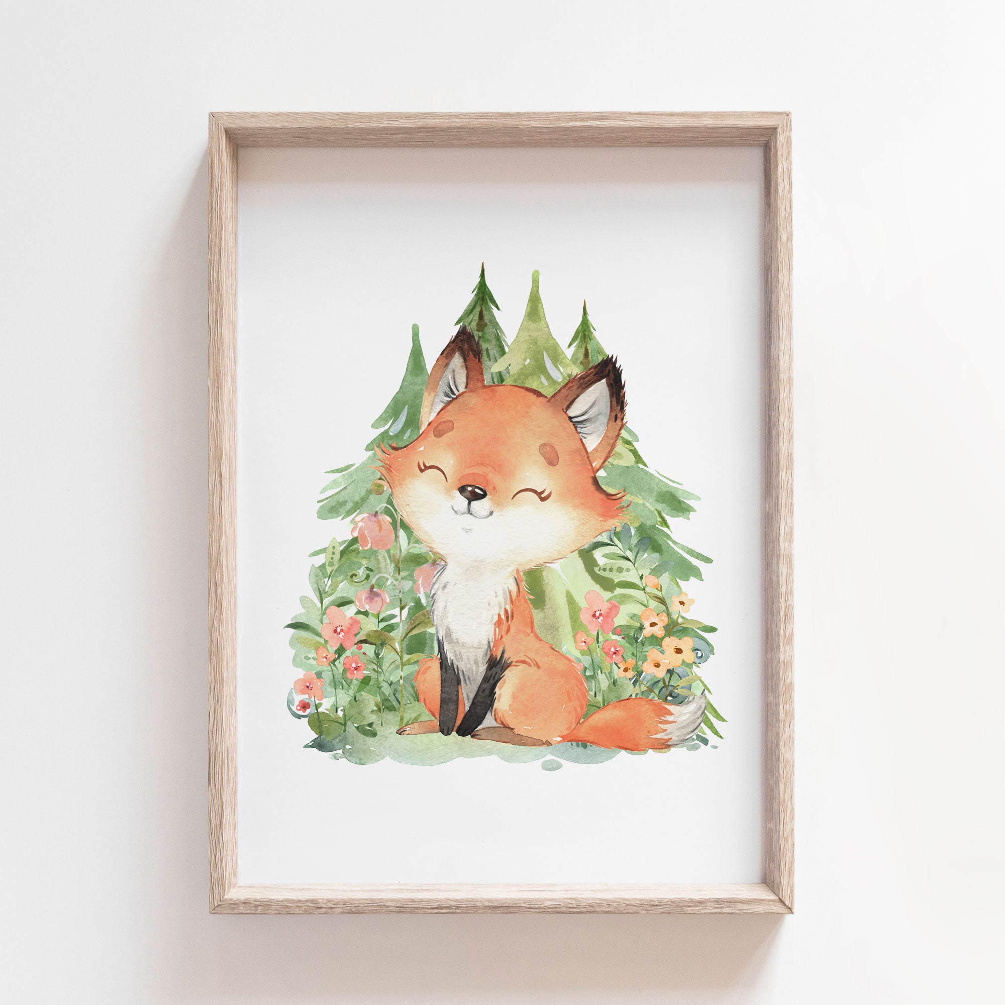 Woodland Fox Print