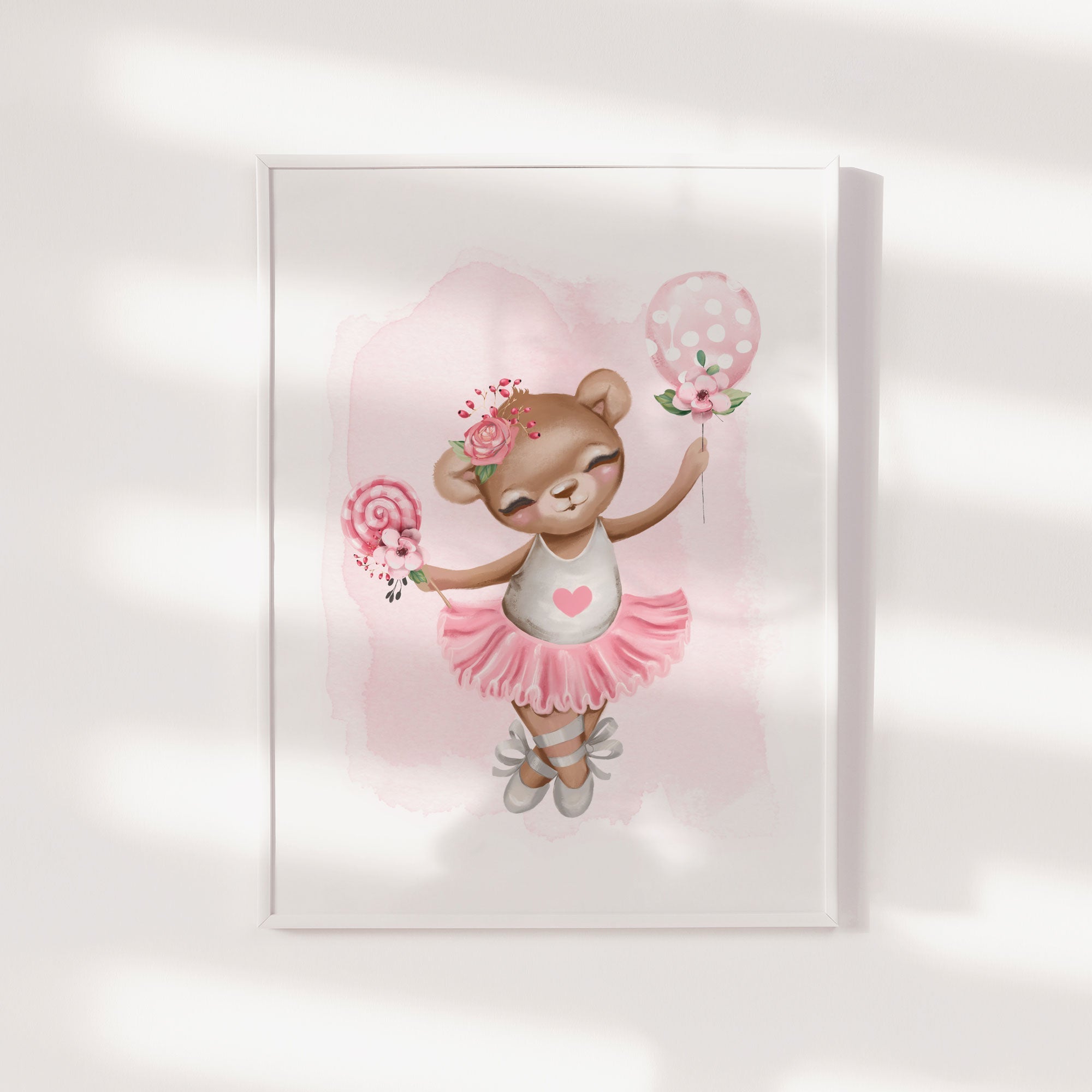 Ballerina Bear Print