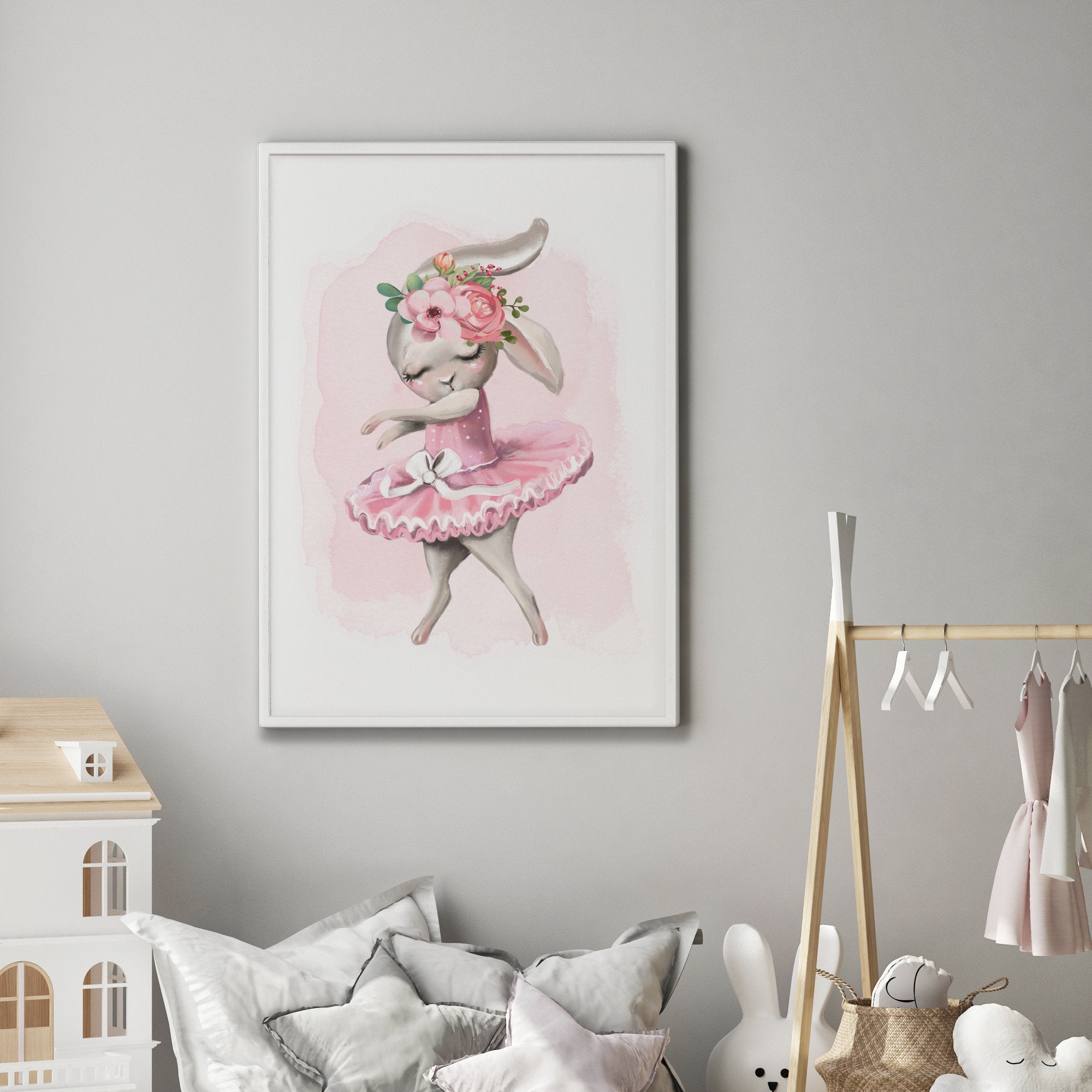 Ballerina Bunny Print