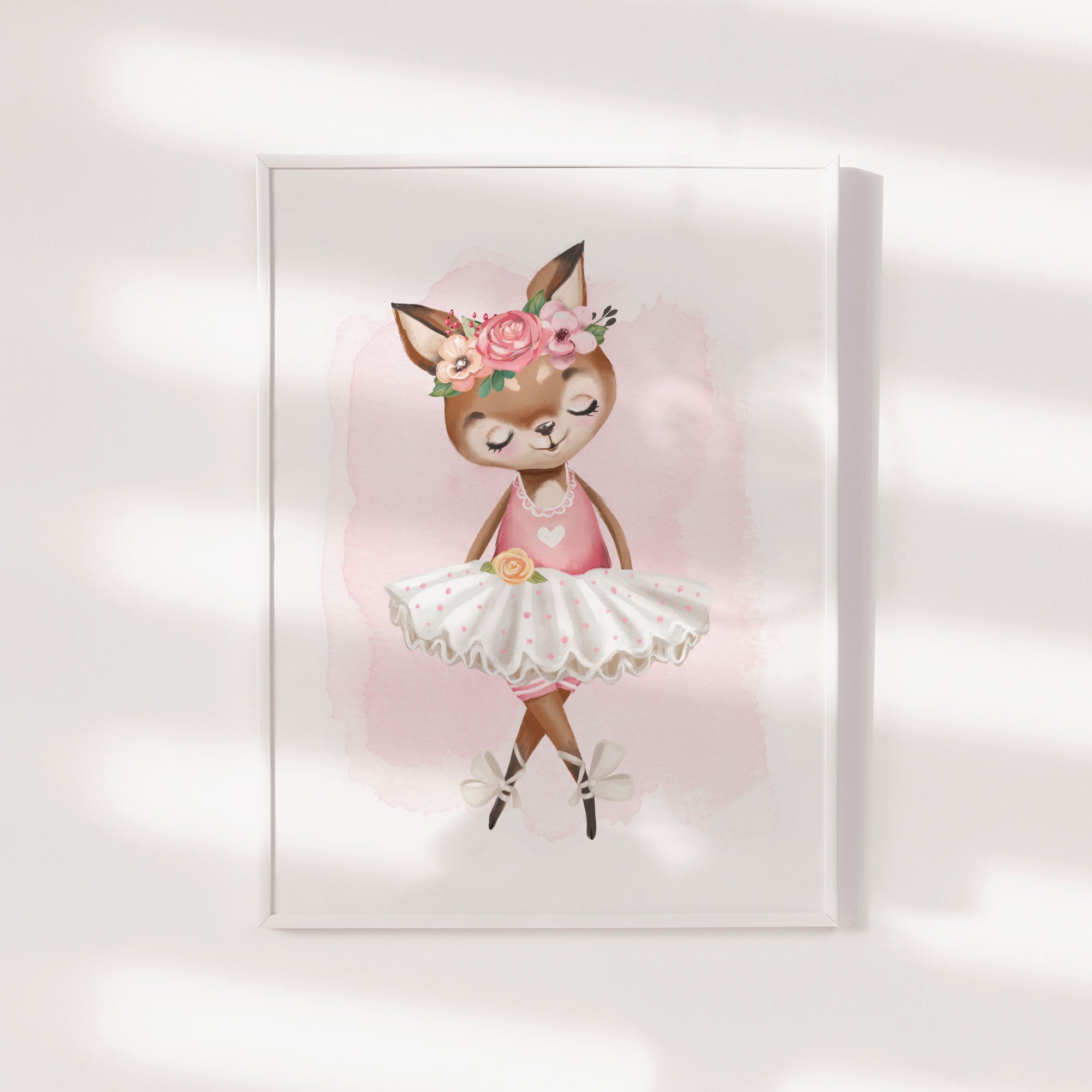 Ballerina Deer Print
